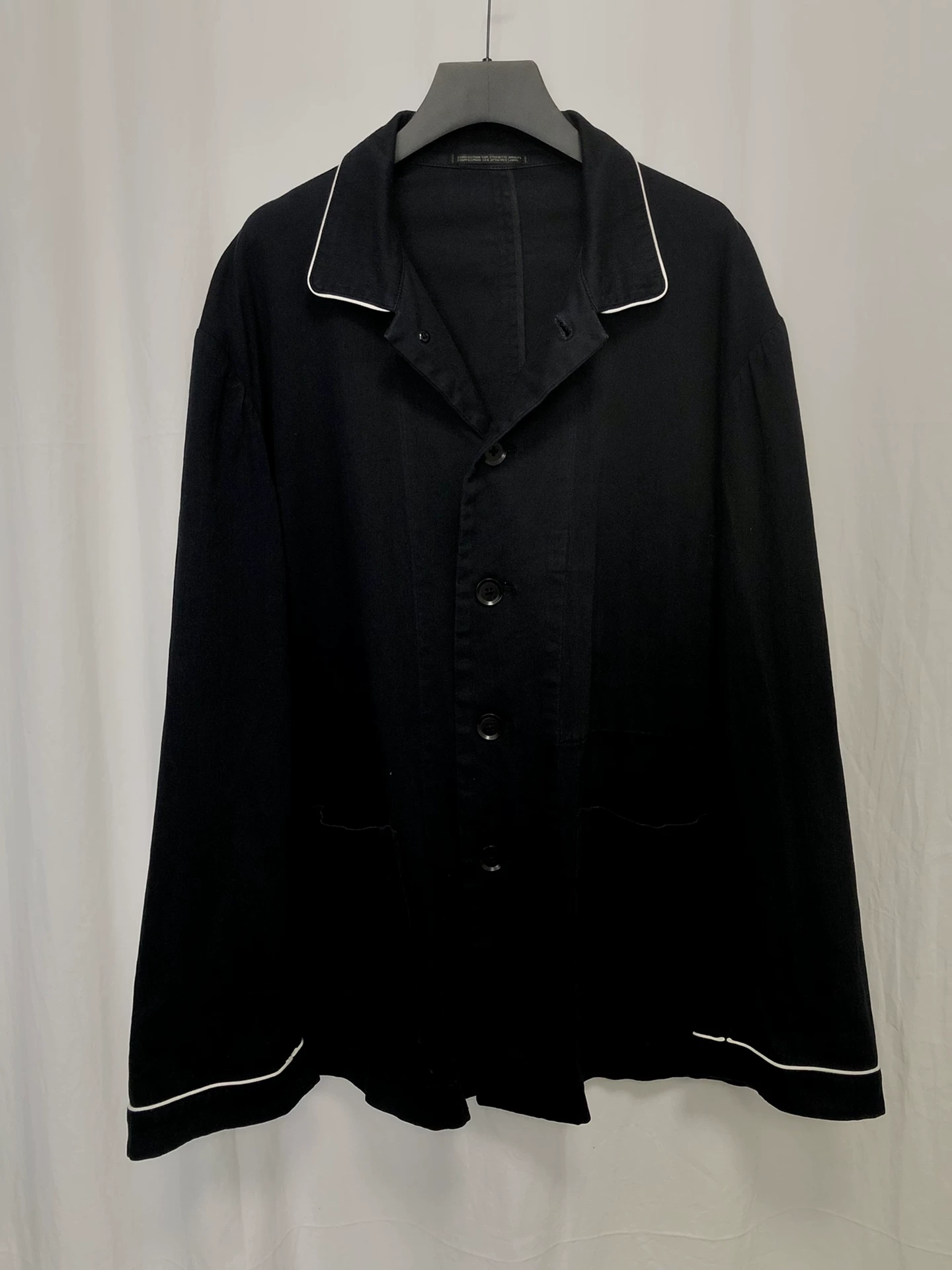 Yohji Yamamoto 2003SS White Trim Coat — front