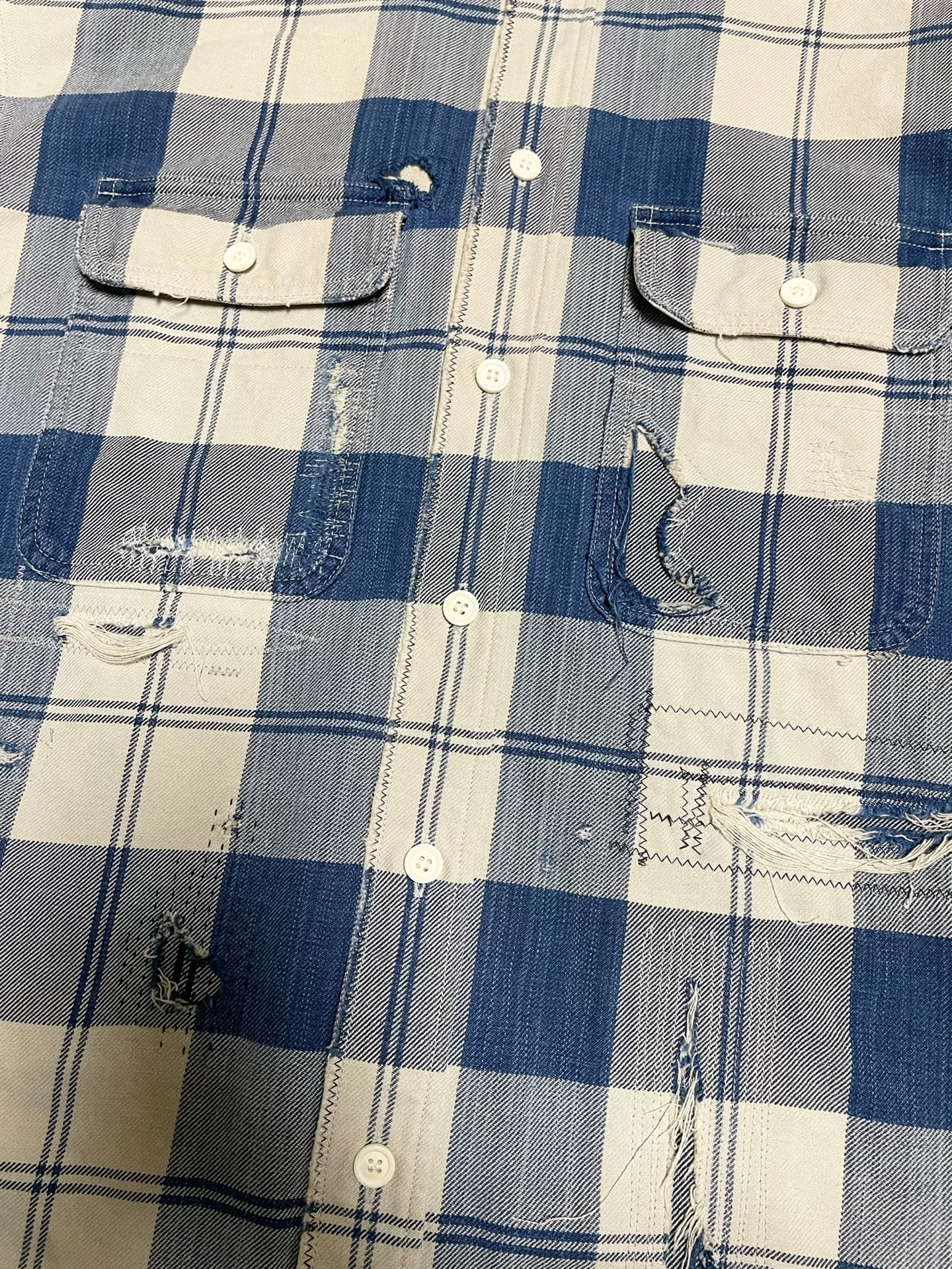 Visvim Lumber Check L/S Crash — front