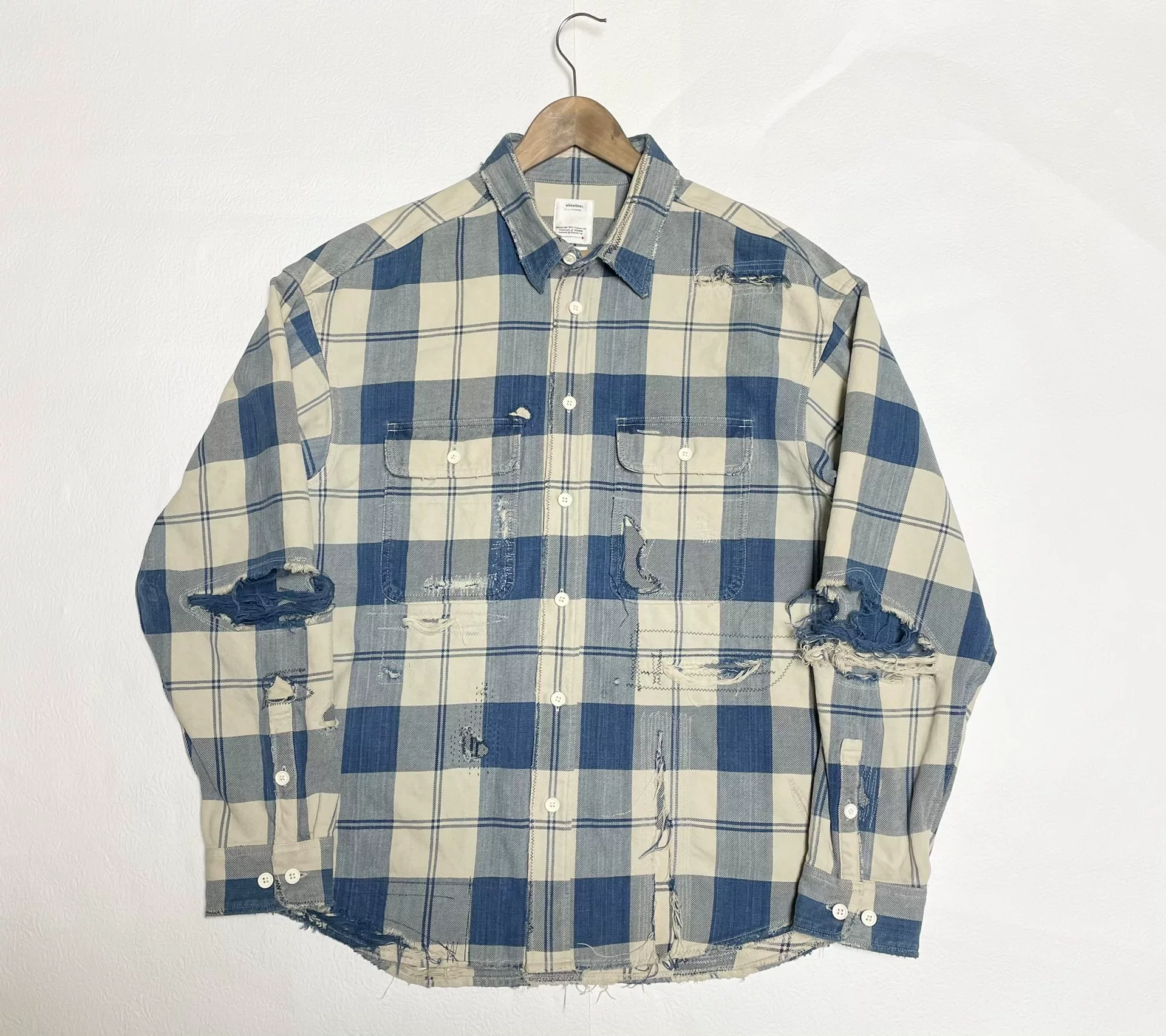 Visvim Lumber Check L/S Crash