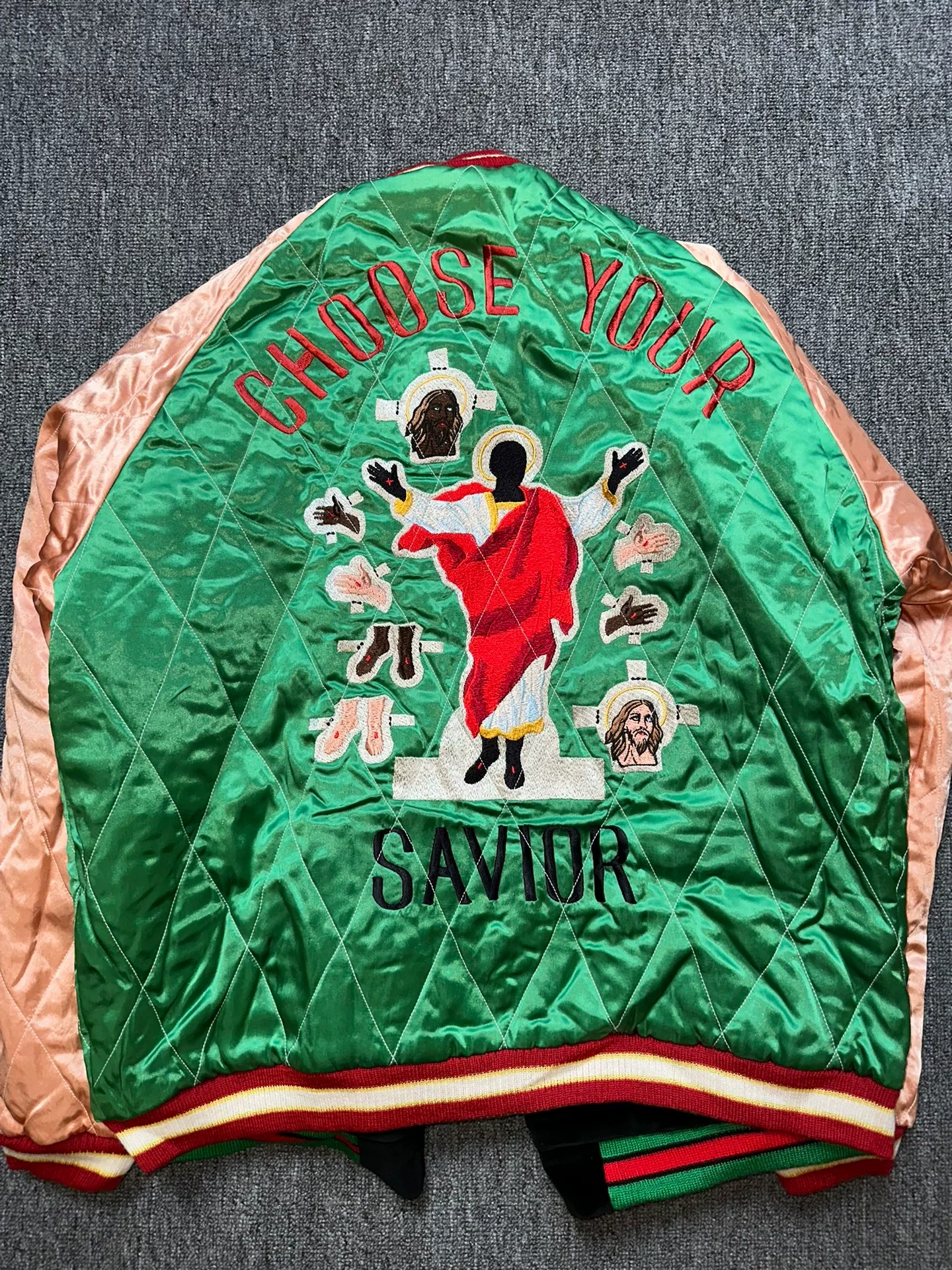Saint Michael Reversible Velvet Rayon Jacket
