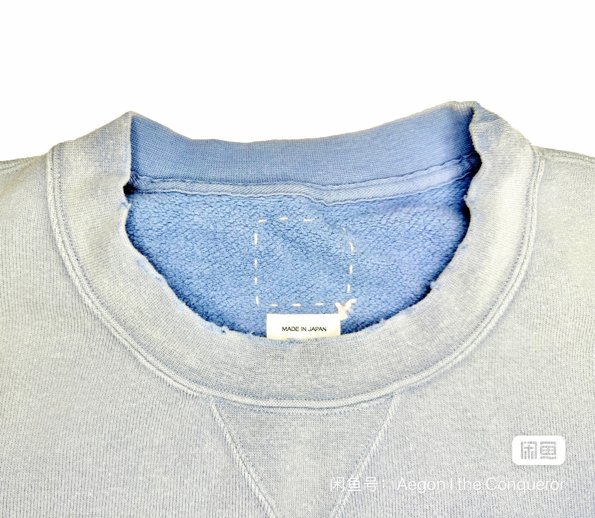 visvim 23SS Court Sweat S/S Crash — detail