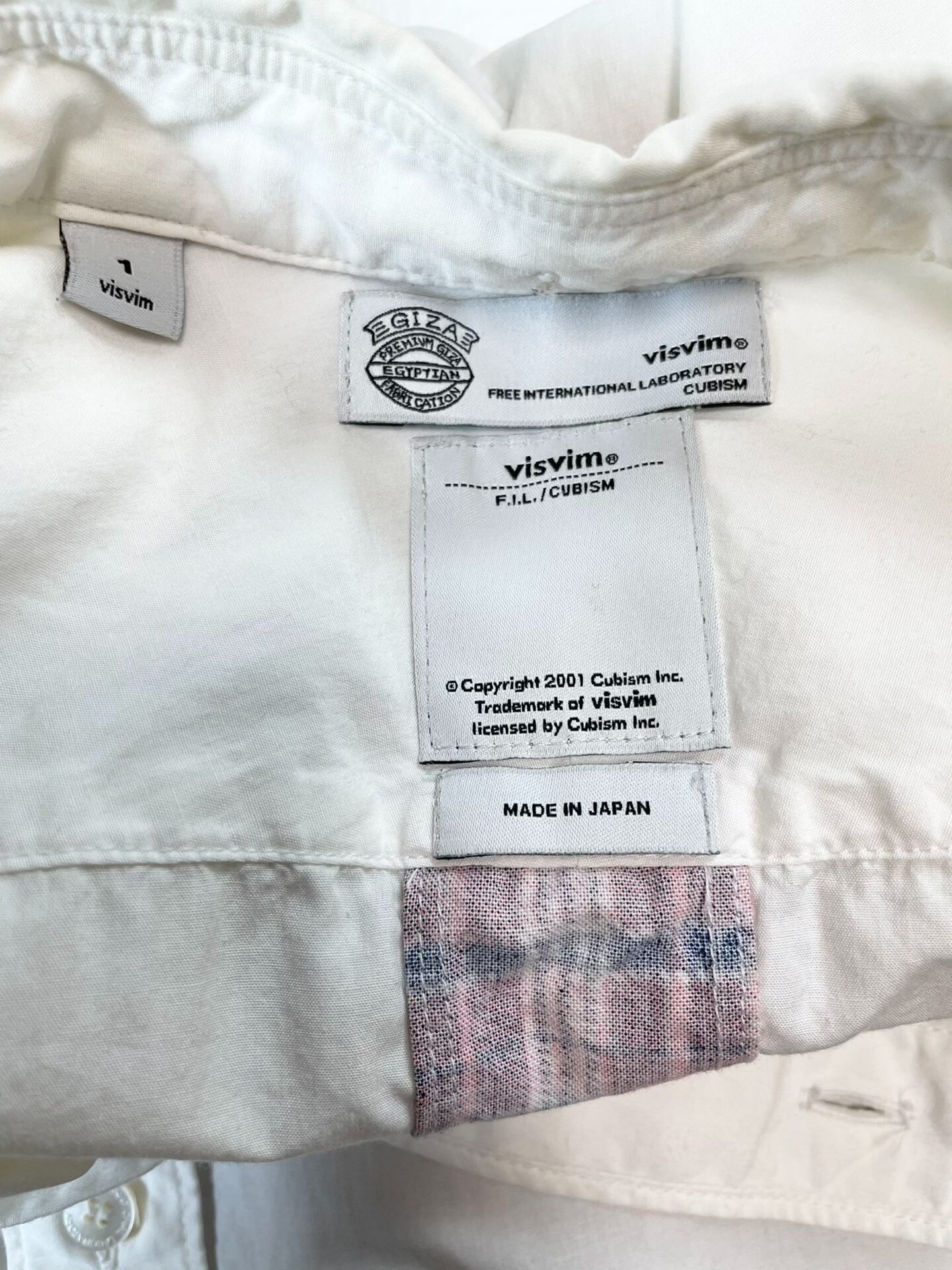 VISVIM GIZA Patchwork Shirt — back