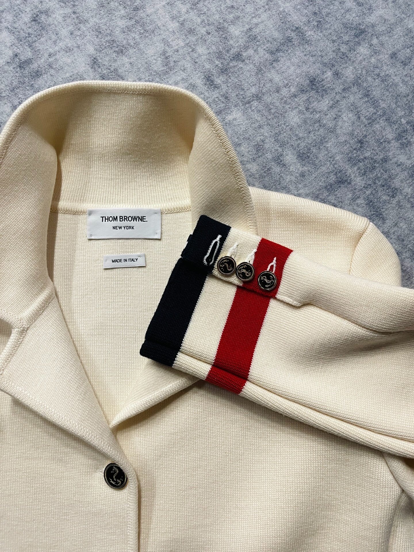Thom Browne 2014SS Wool Gold Button Blazer — back