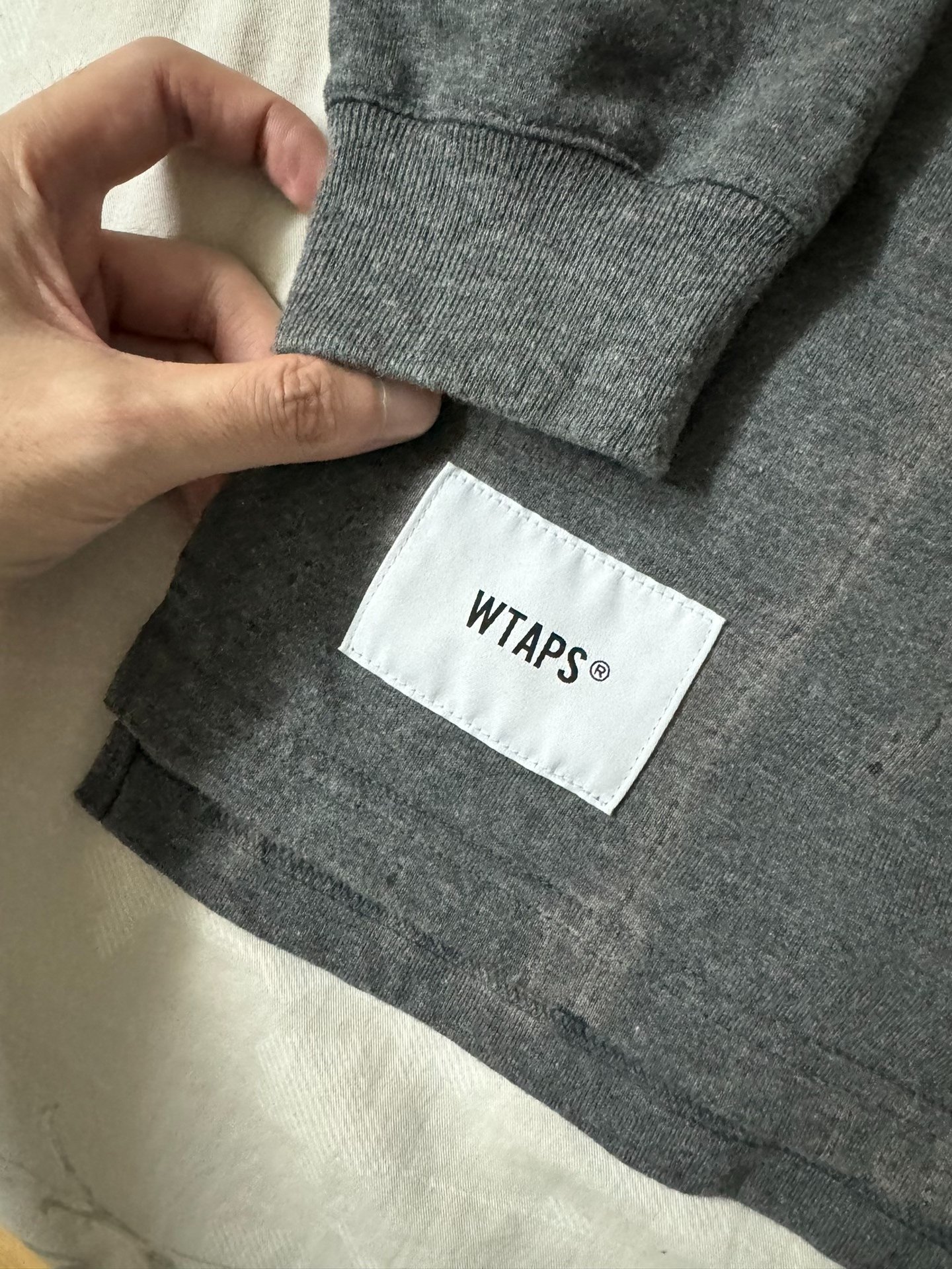 WTAPS 18AW Splatter Print Long-Sleeve T-Shirt — back