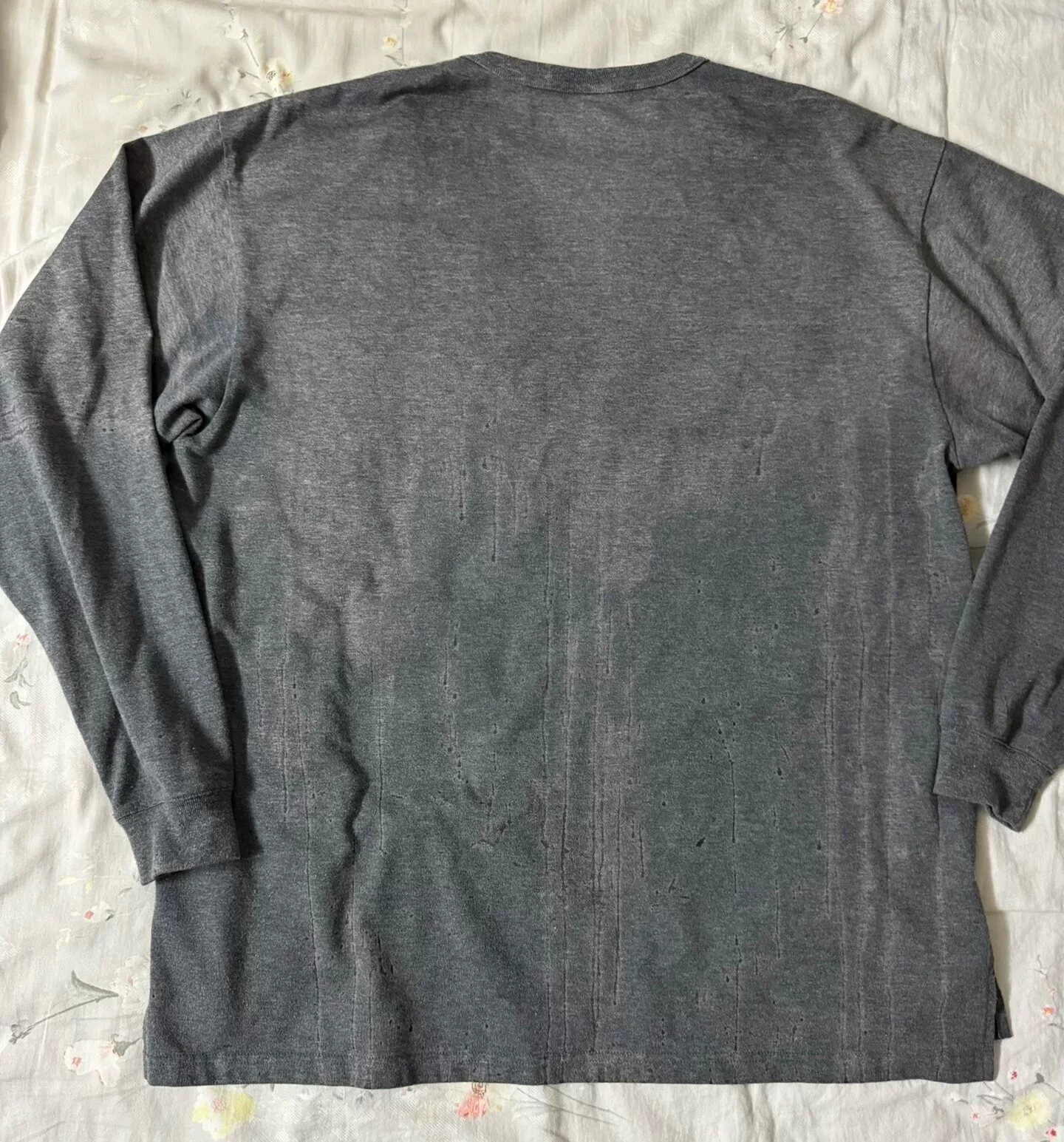 WTAPS 18AW Splatter Print Long-Sleeve T-Shirt — front