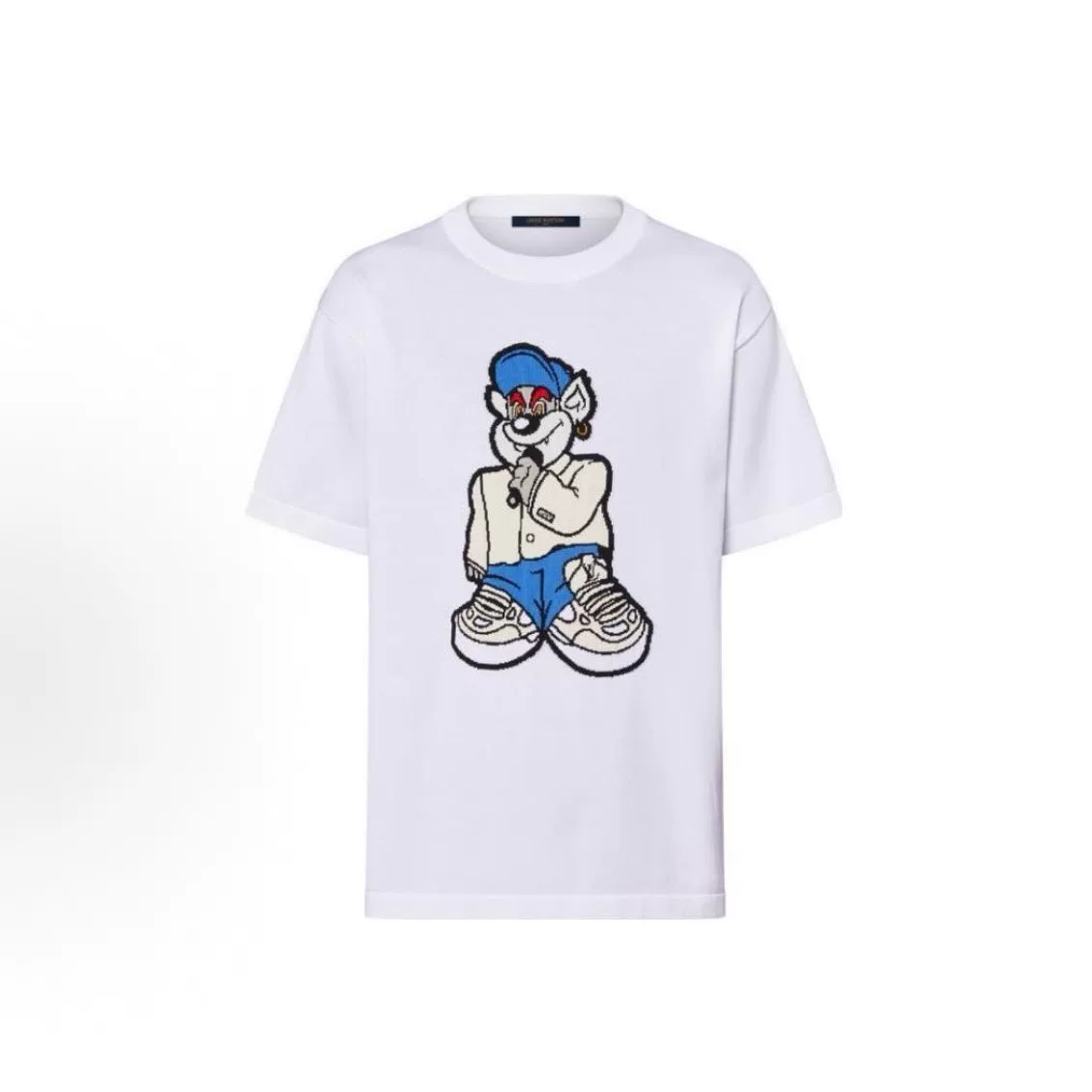 Louis Vuitton Rap Bear Knit Short-Sleeve