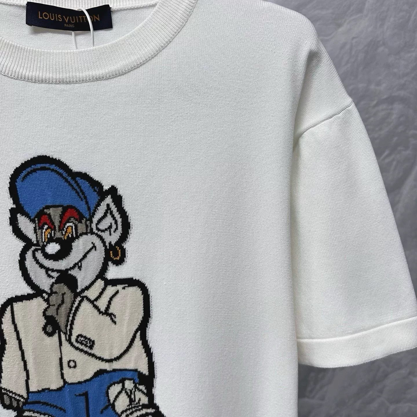 Louis Vuitton Rap Bear Knit Short-Sleeve — back