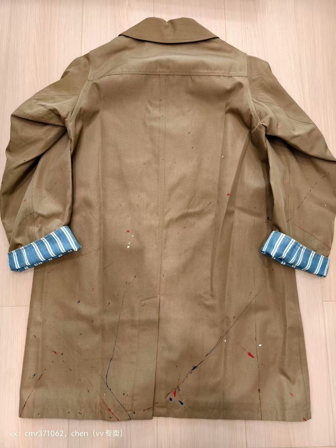 VISVIM 20AW GREASE MONKEY COAT — label