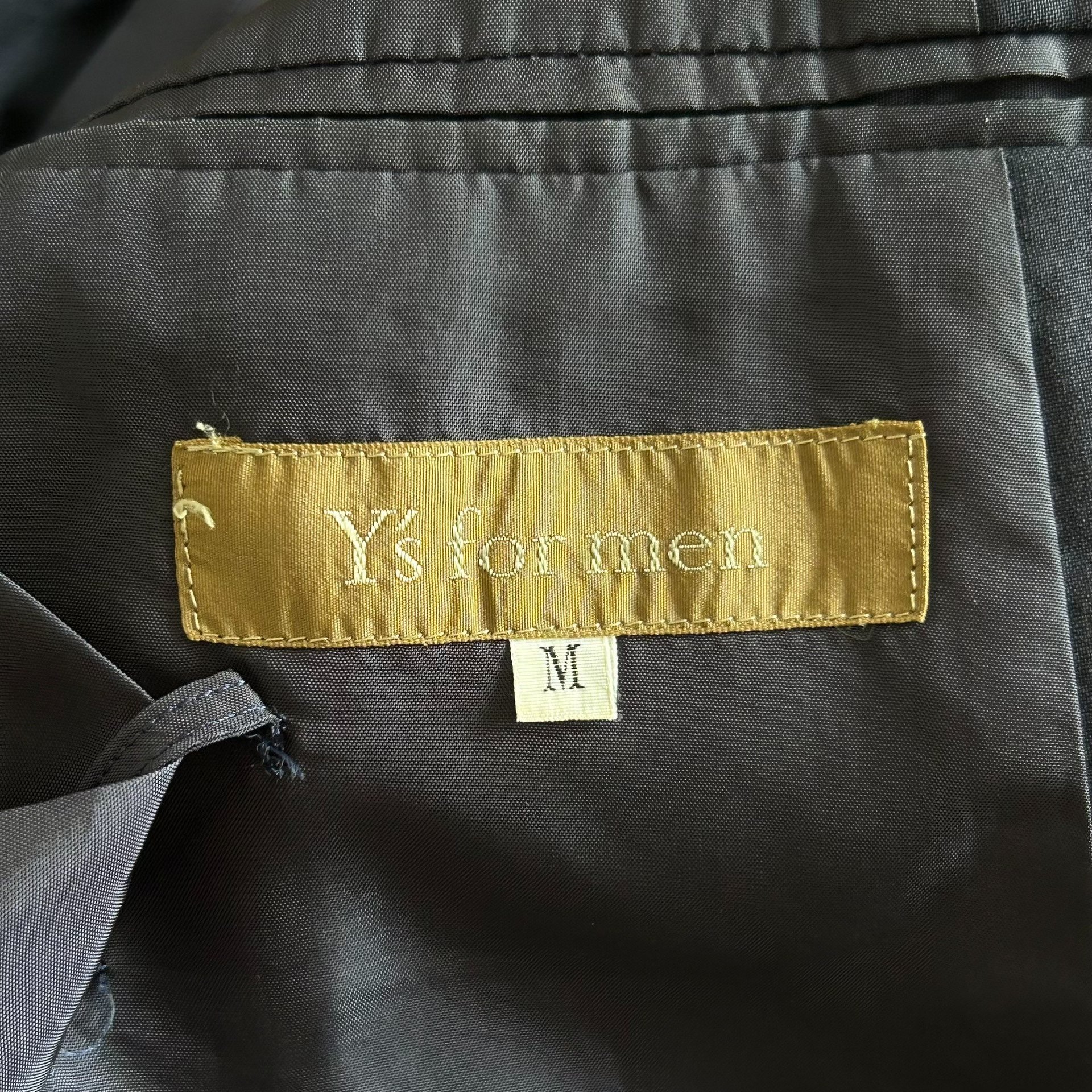 Yohji Yamamoto 90s Double-Breasted Blazer — label