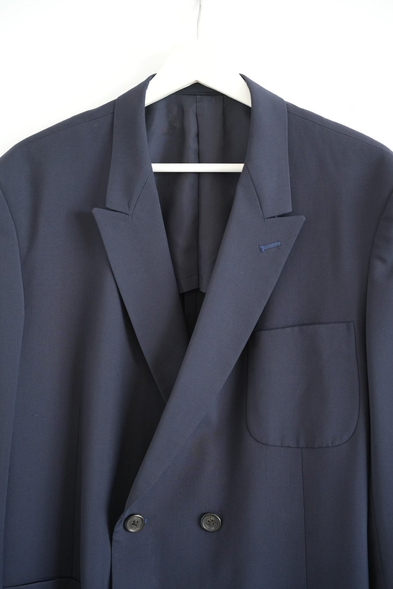 Yohji Yamamoto 90s Double-Breasted Blazer — detail