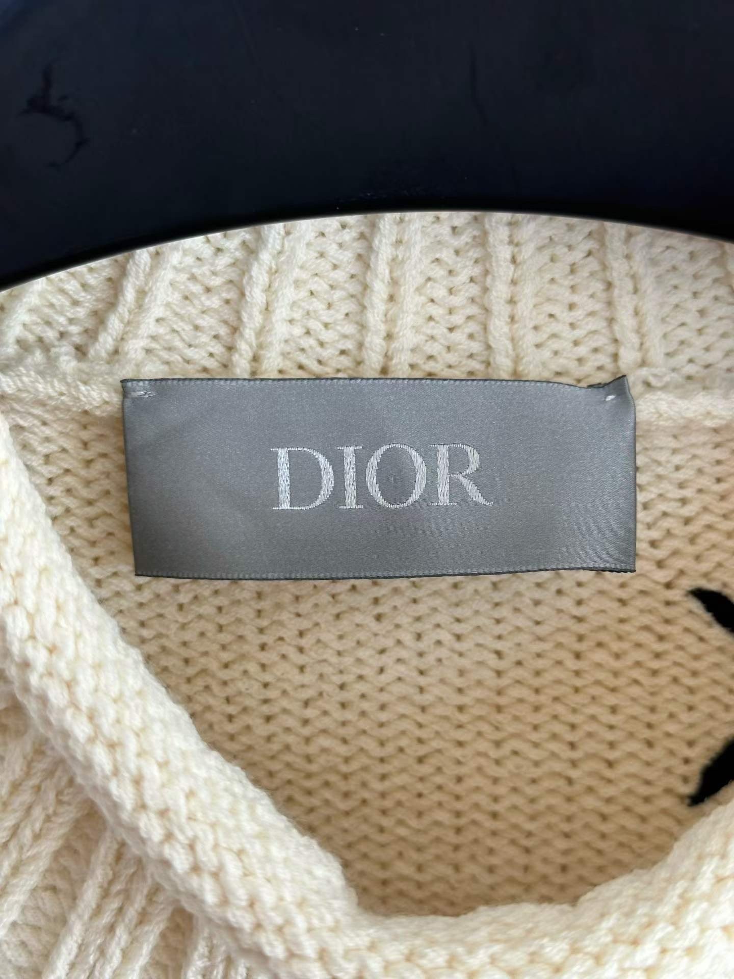 Dior Star Embroidery Knit Sweater — back