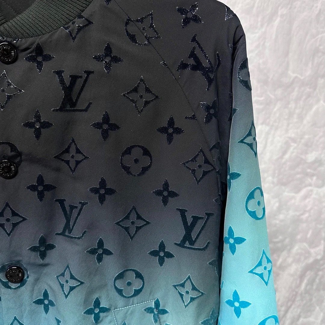 Louis Vuitton SS24 Gradient Print Flight Jacket — front
