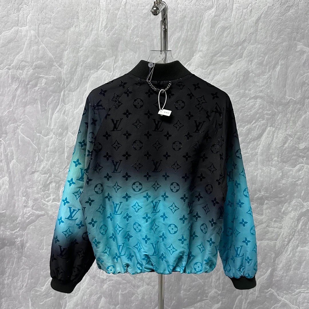 Louis Vuitton SS24 Gradient Print Flight Jacket — back
