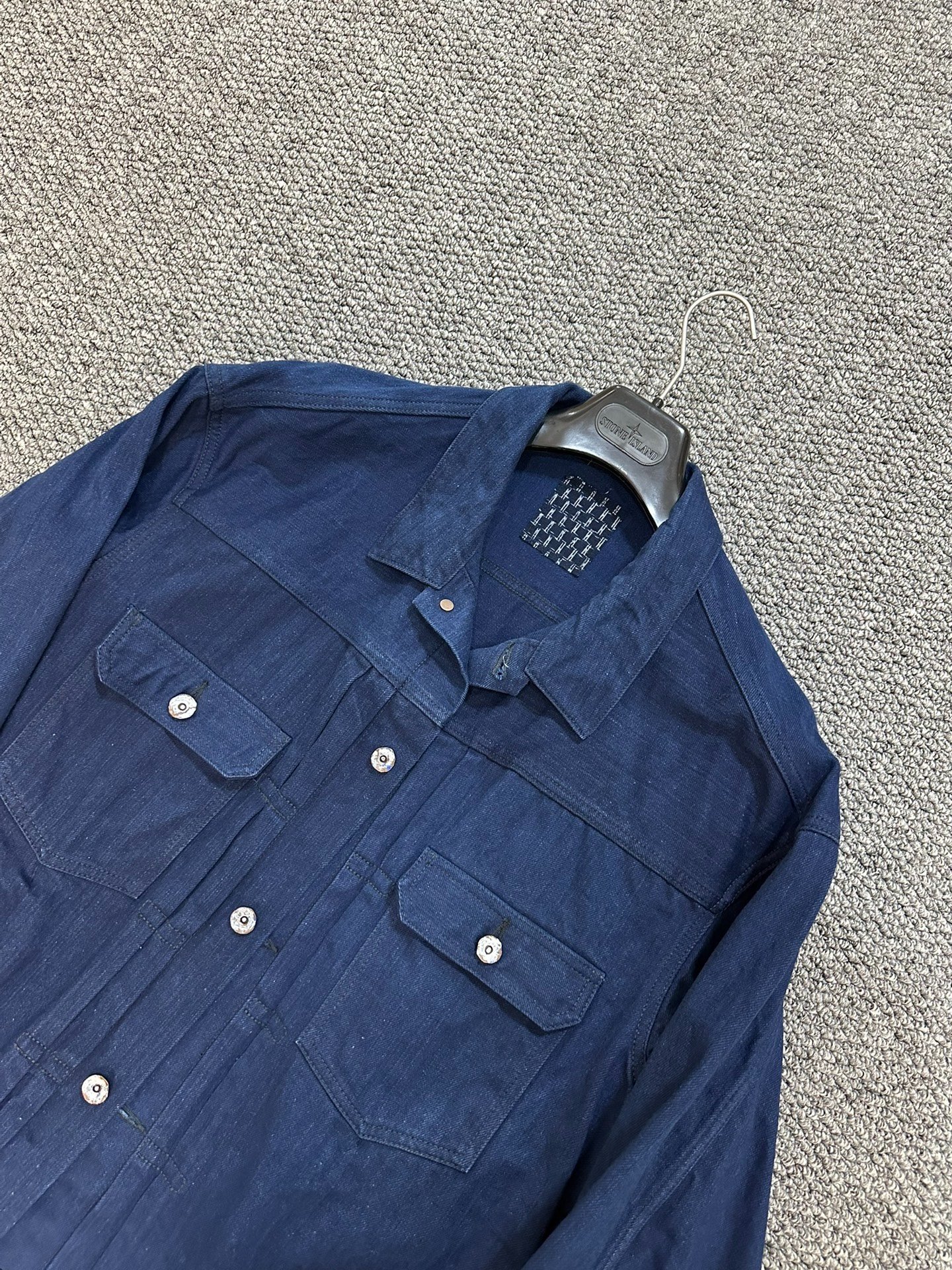 visvim 101xx cmyk.ND Natural Indigo Jacket — front