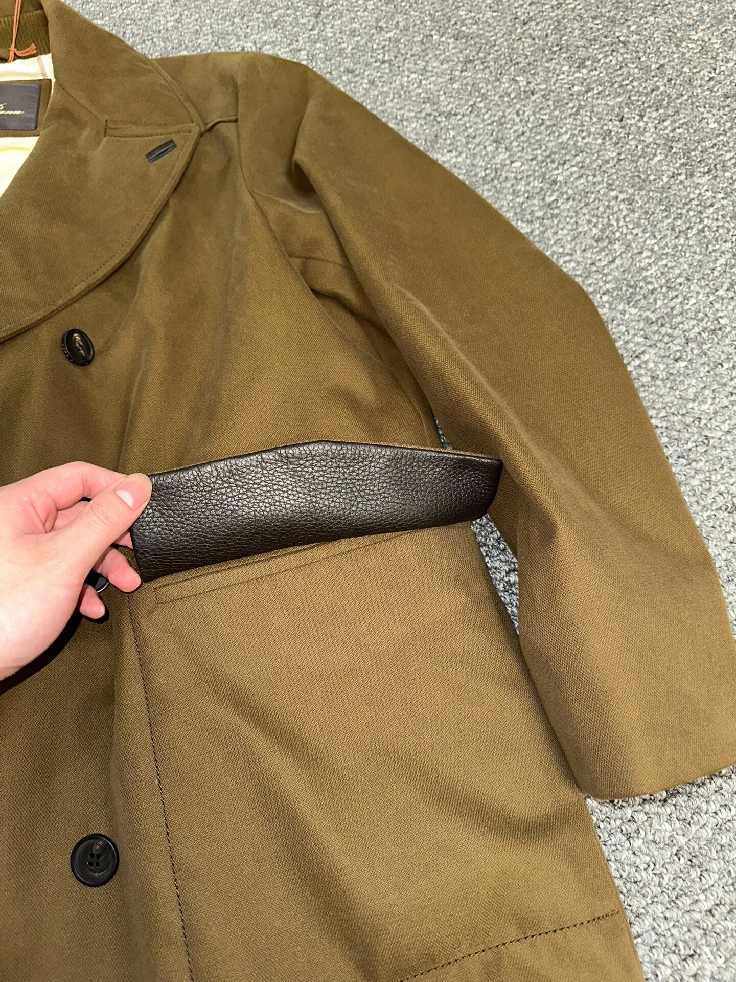 Loro Piana Trench Coat Jacket XL — back