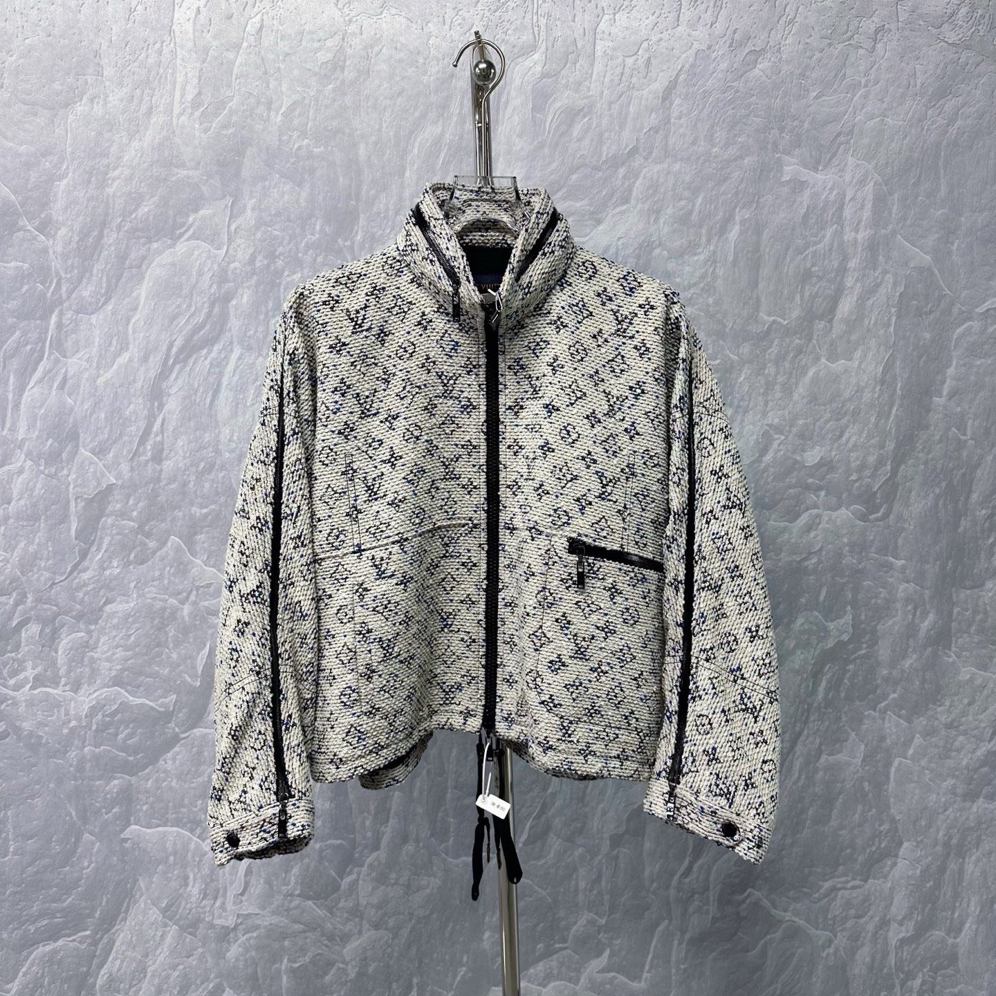 Louis Vuitton Monogram Zip Hooded Jacket — front