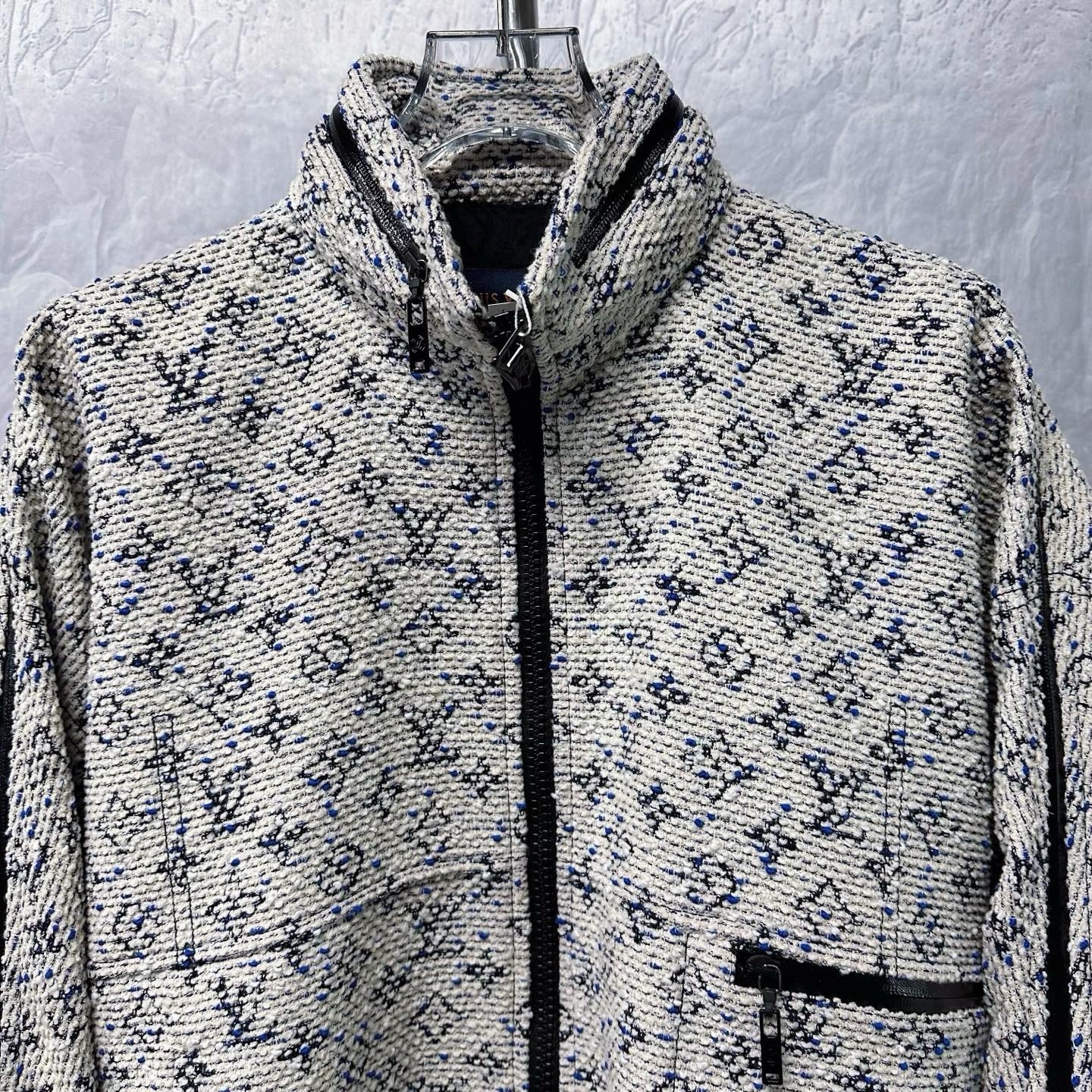 Louis Vuitton Monogram Zip Hooded Jacket — detail