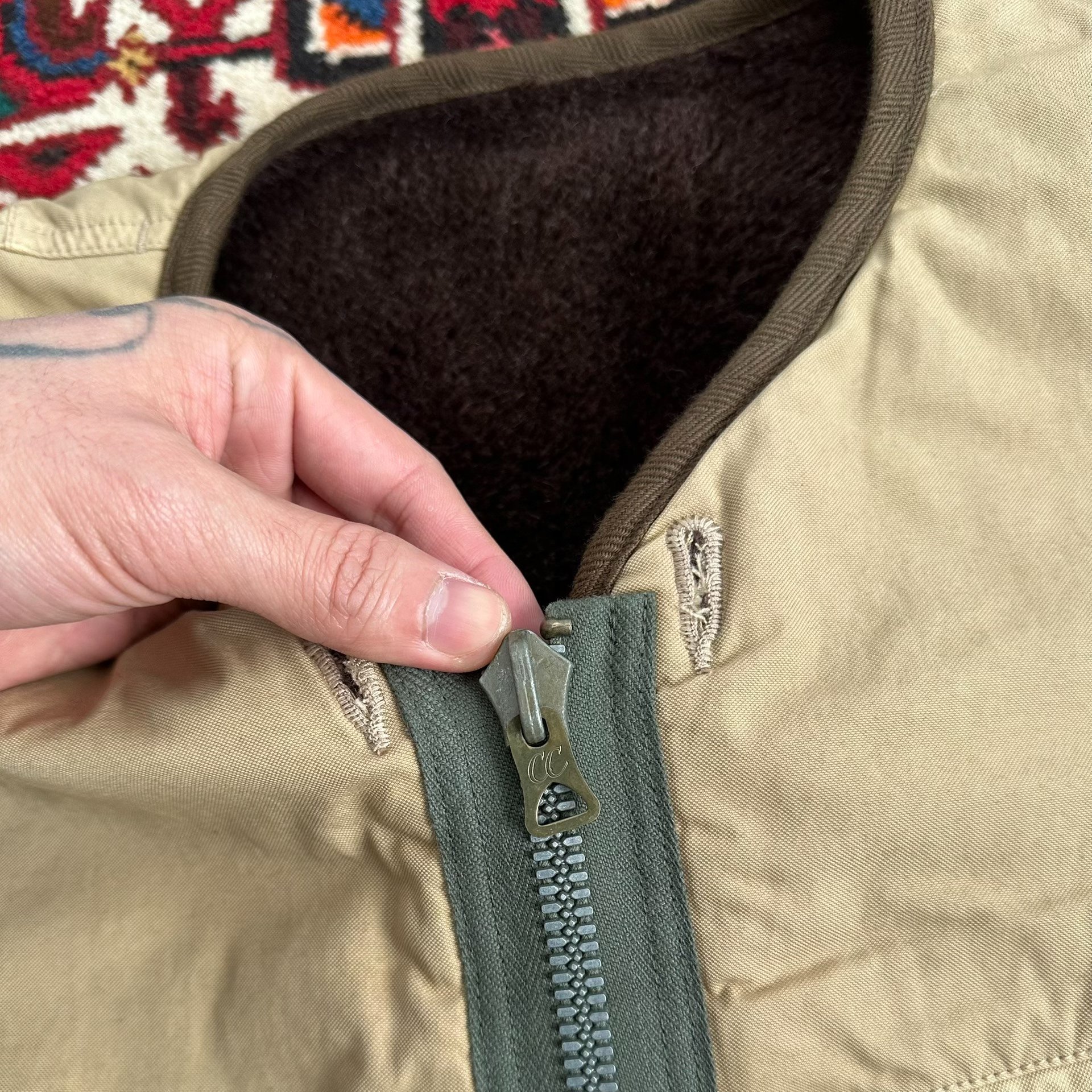 VISVIM 20AW LlNER Military Vest — detail