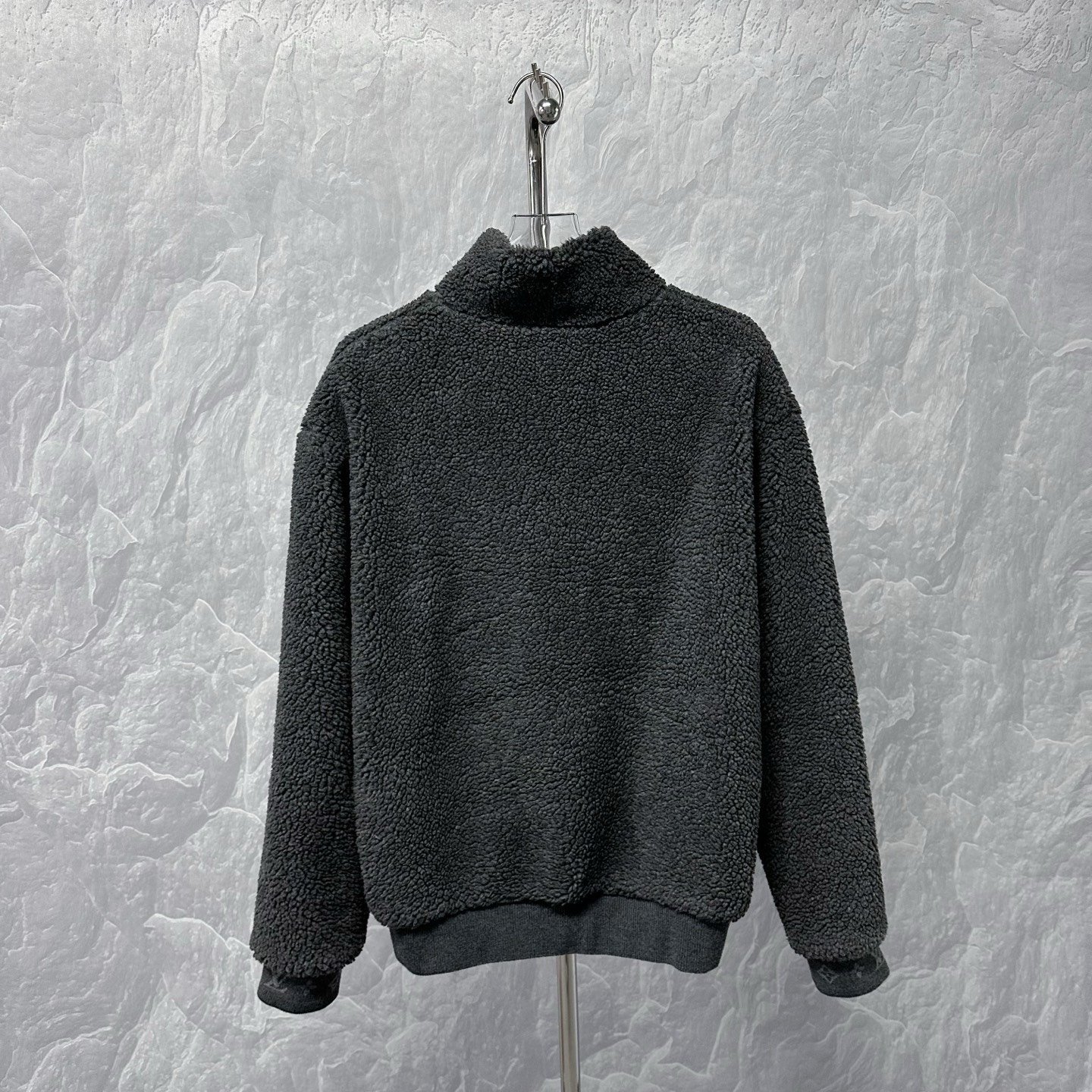 Louis Vuitton SS24 Stand Collar Teddy Zip Jacket — back