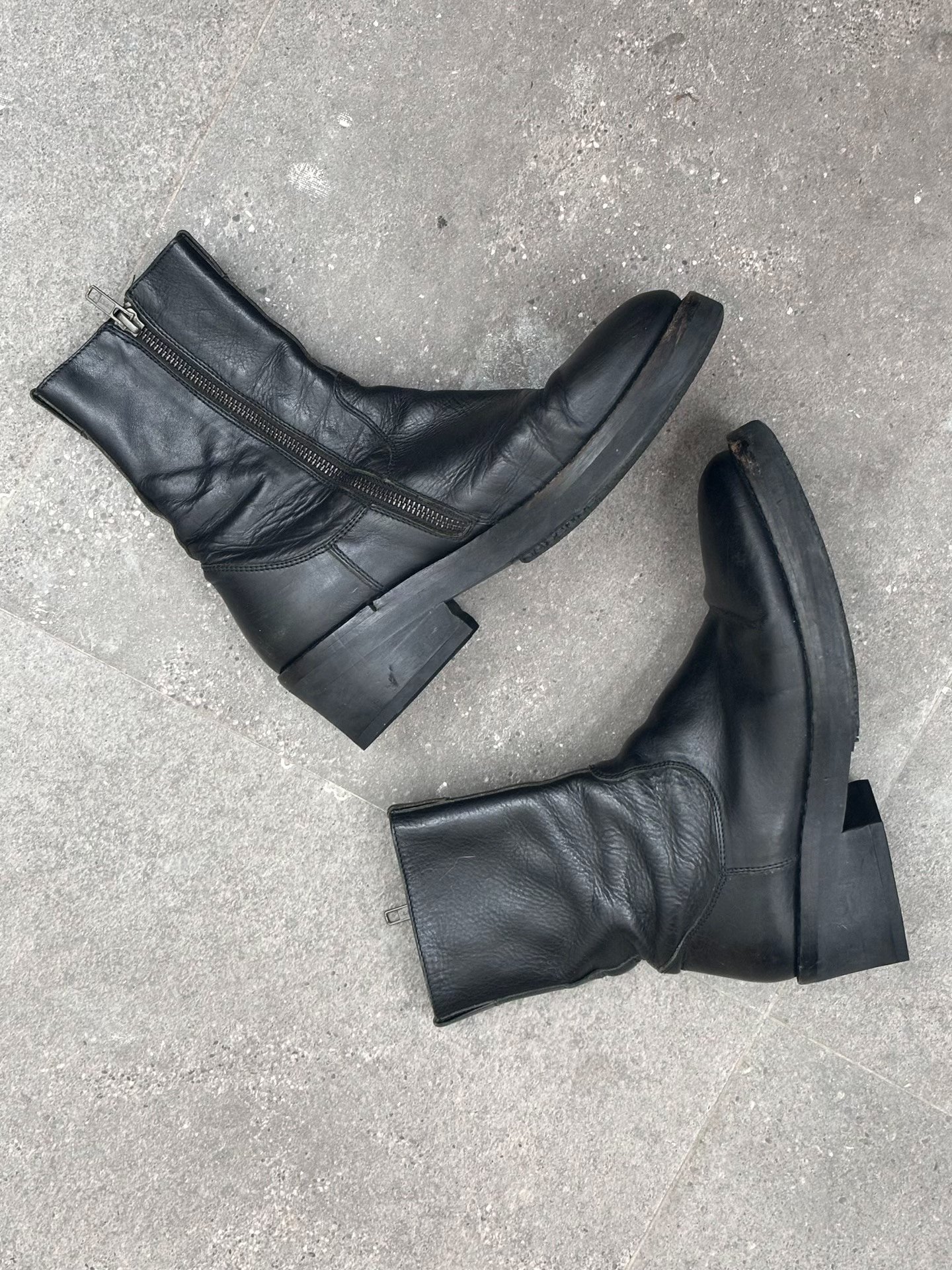 Ann Demeulemeester AW2011 Side Zip Military Boots