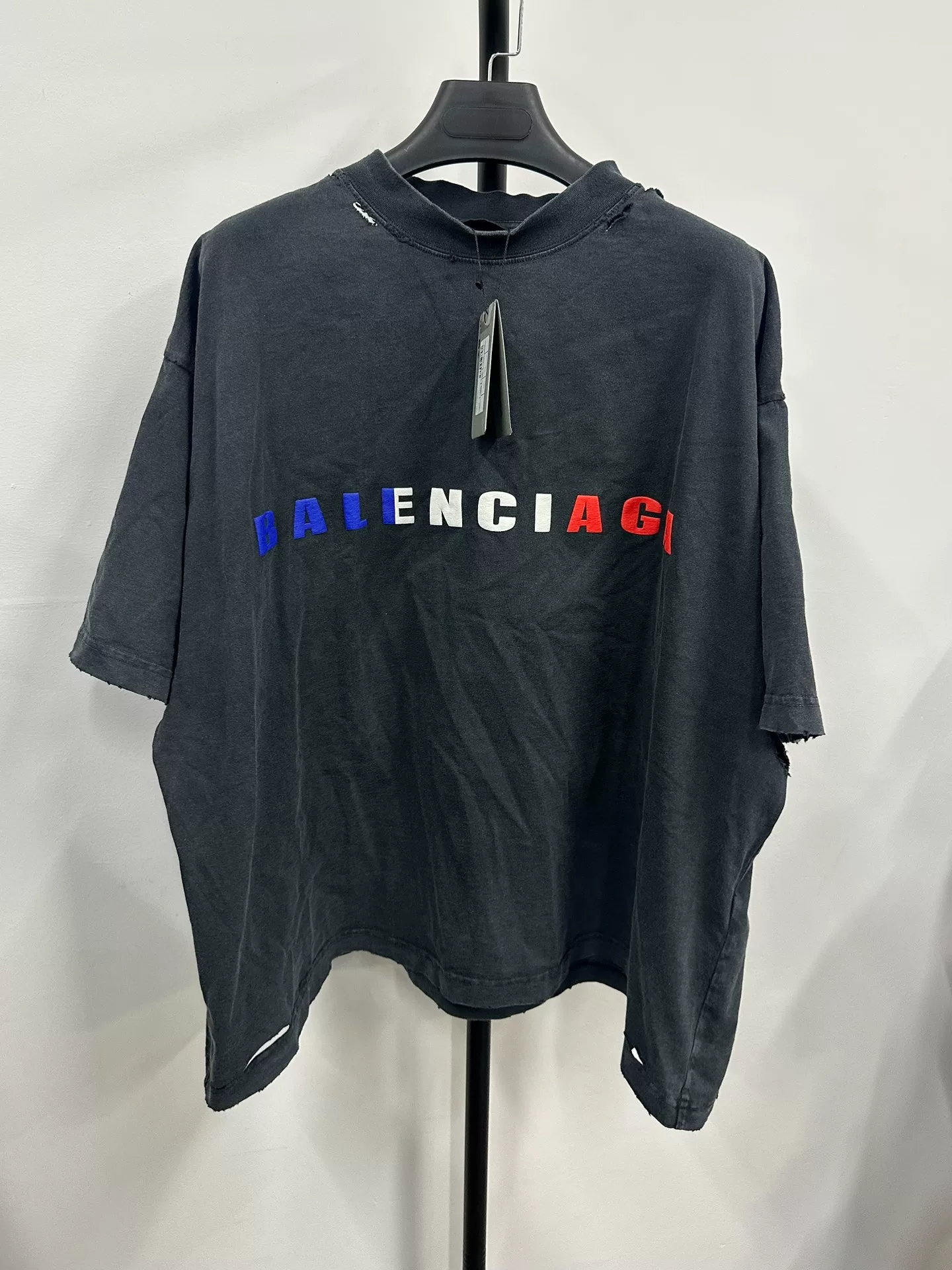 Balenciaga 25ss Distressed Oversized T-Shirt