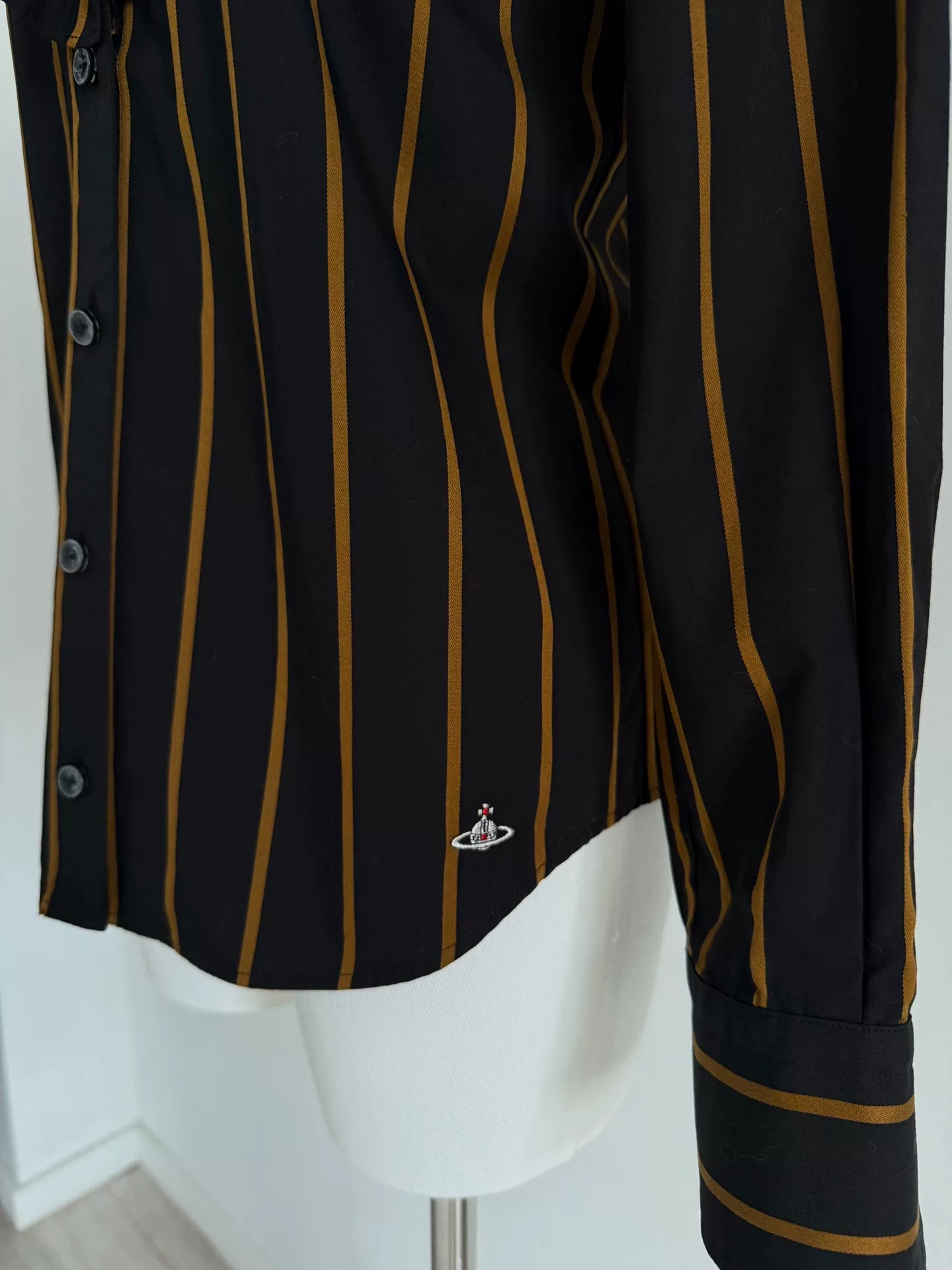 Vivienne Westwood Heart Black Gold Shirt — back