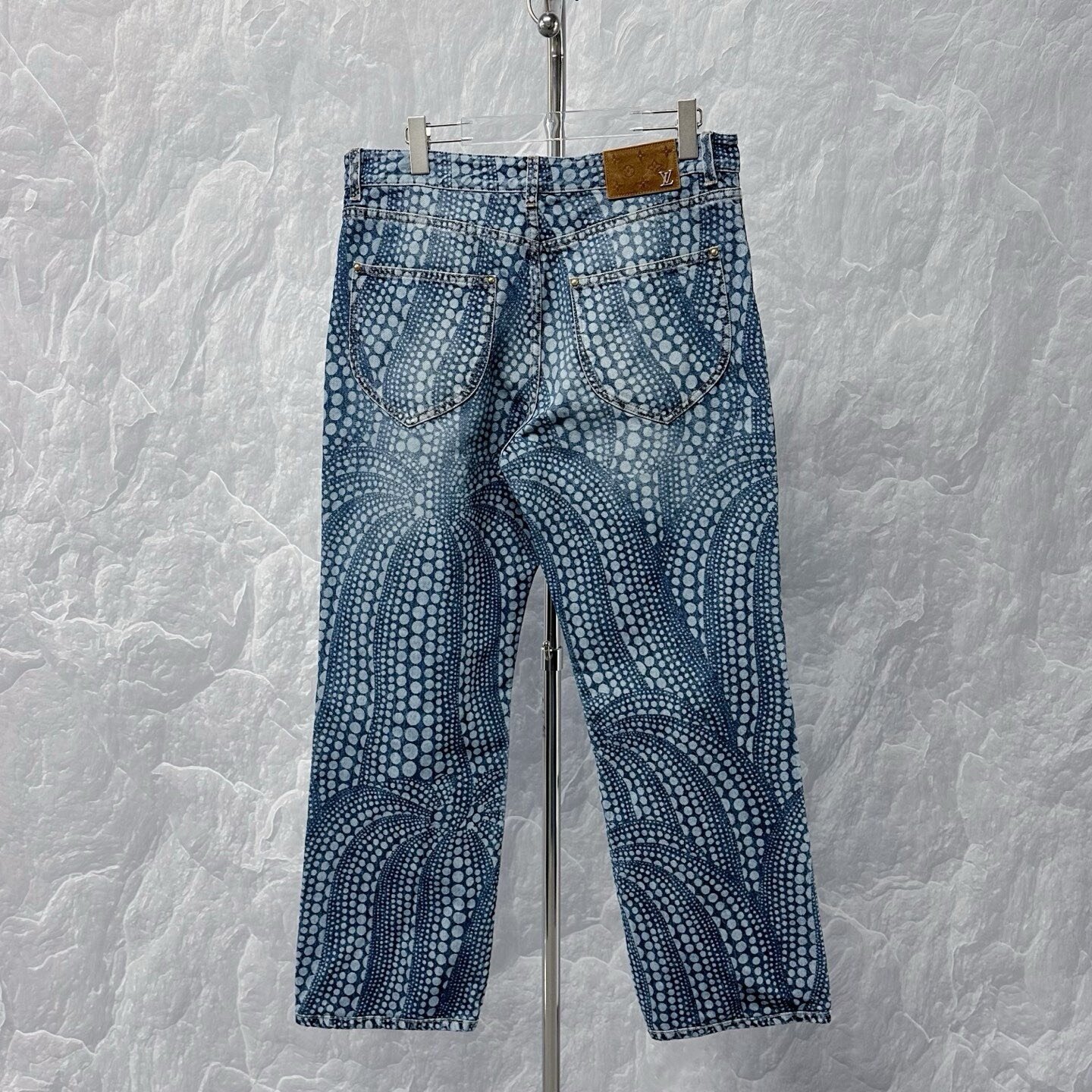Louis Vuitton Yayoi Kusama Polka Dot Denim Pants — back