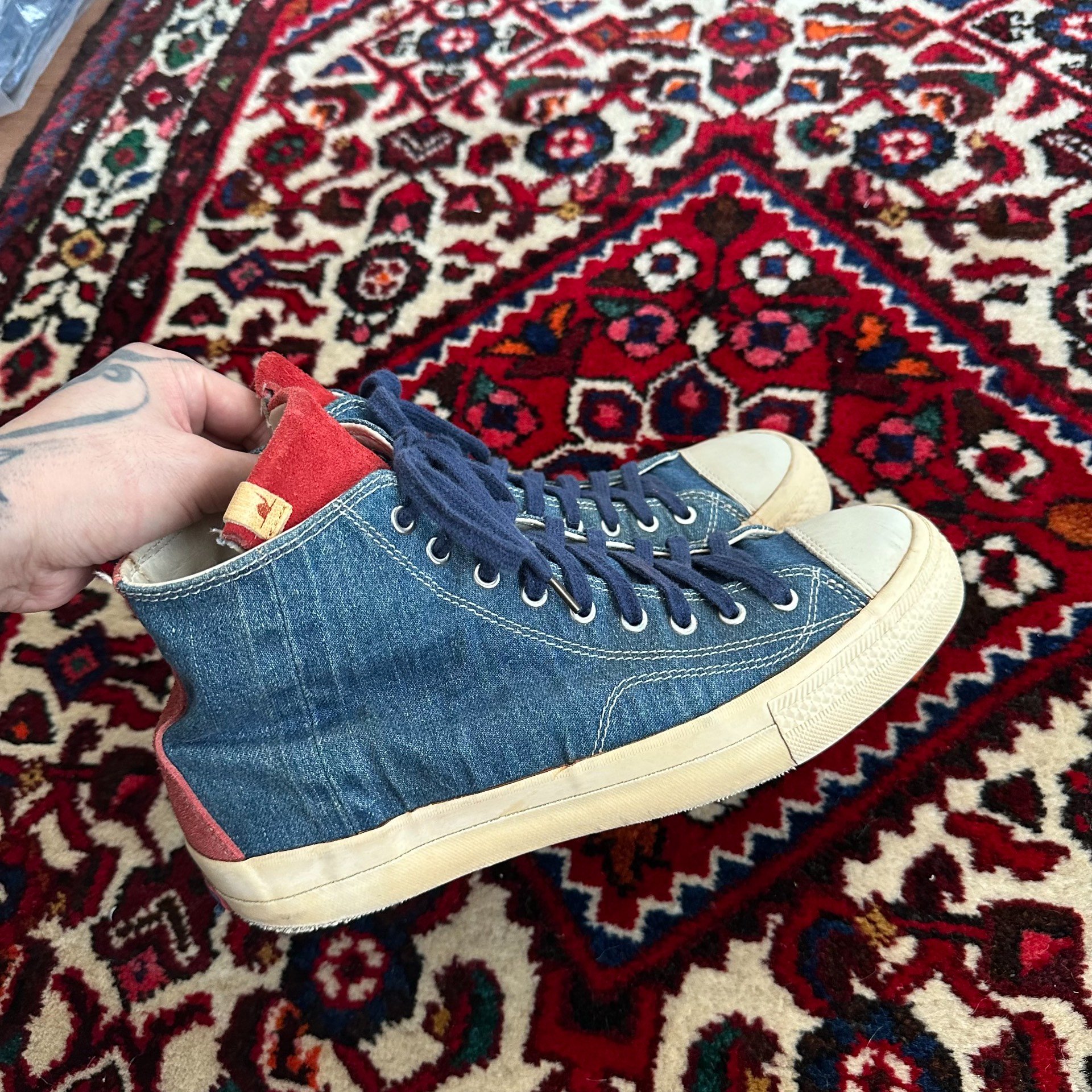 Visvim 14AW Skagway Hi Canvas Shoes — detail