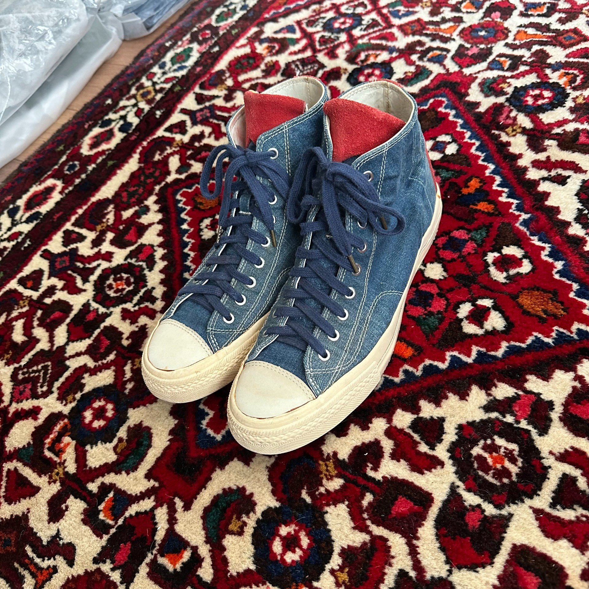 Visvim 14AW Skagway Hi Canvas Shoes — front