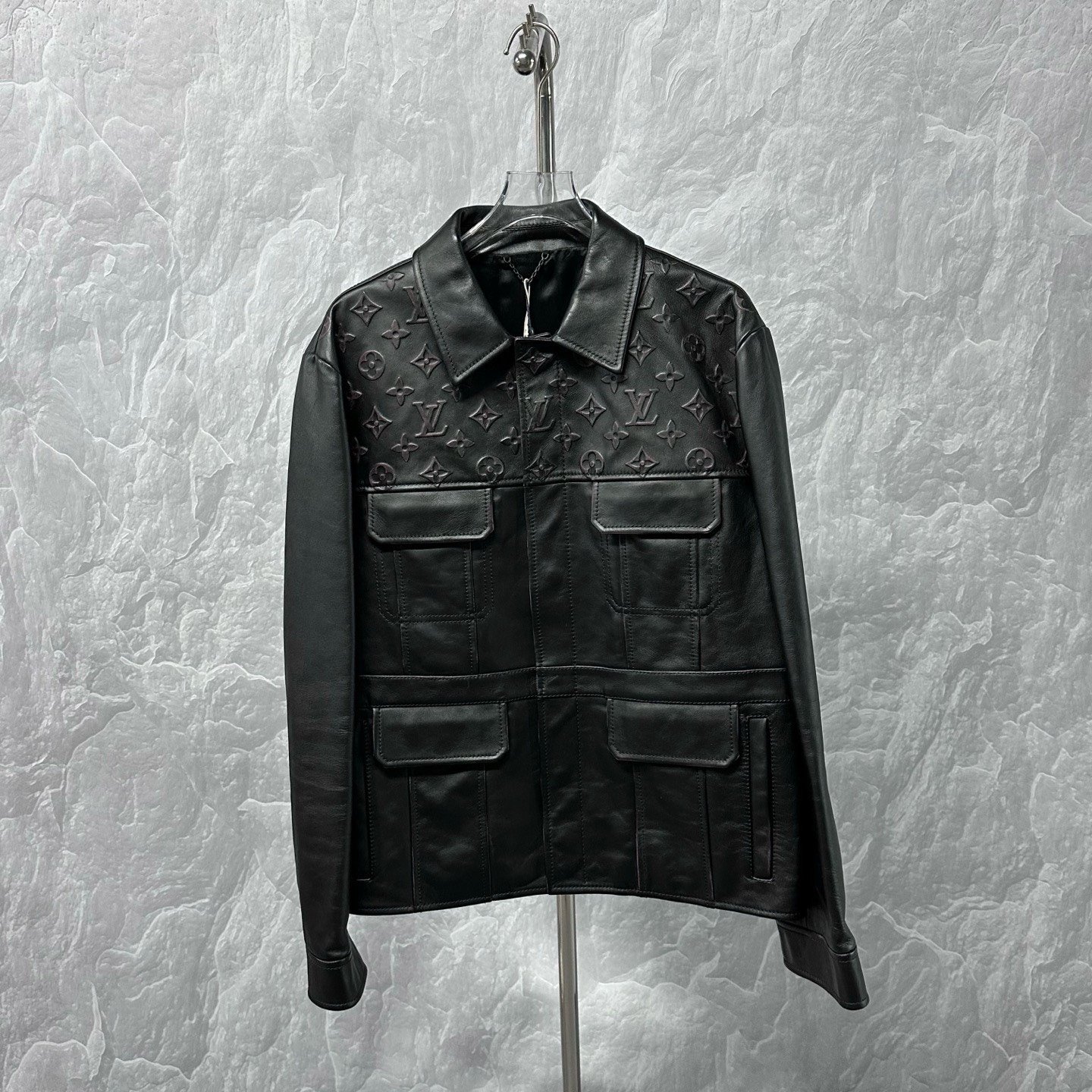 Louis Vuitton Embossed Cowhide Jacket 54 — front