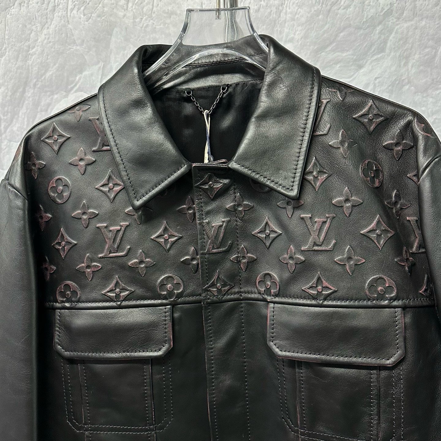 Louis Vuitton Embossed Cowhide Jacket 54 — detail