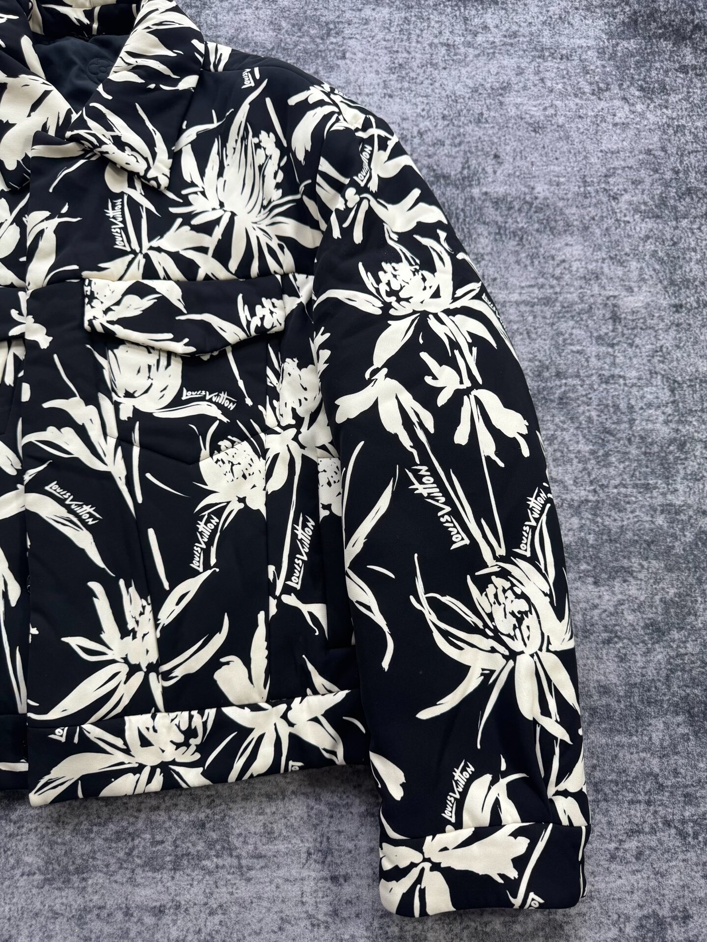 Louis Vuitton Floral Print Cotton Jacket — detail