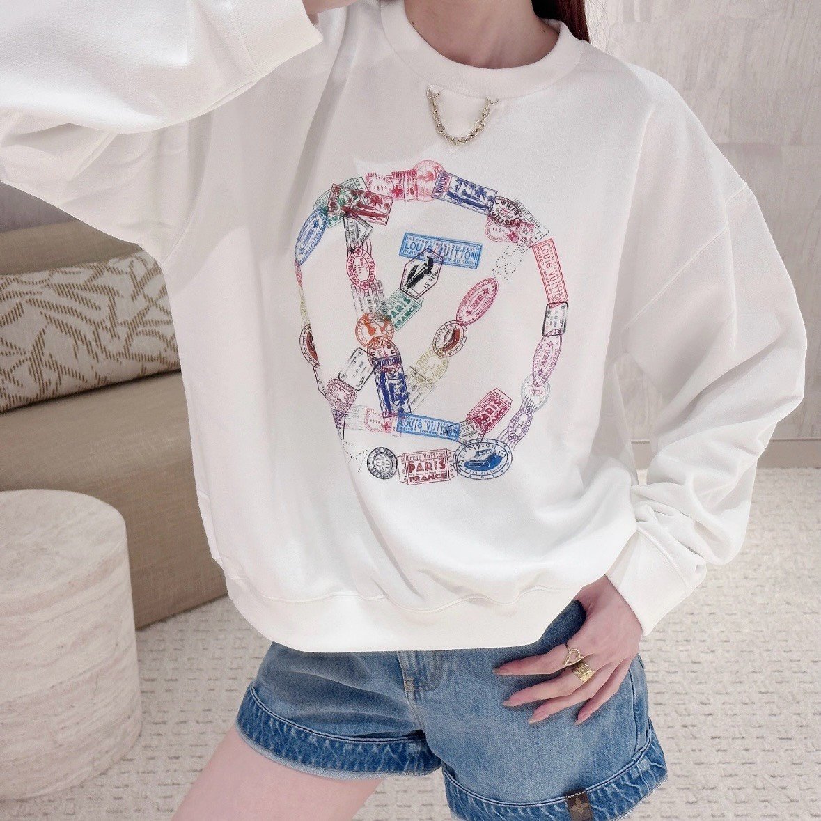 Louis Vuitton SS25 Logo Chain Tee