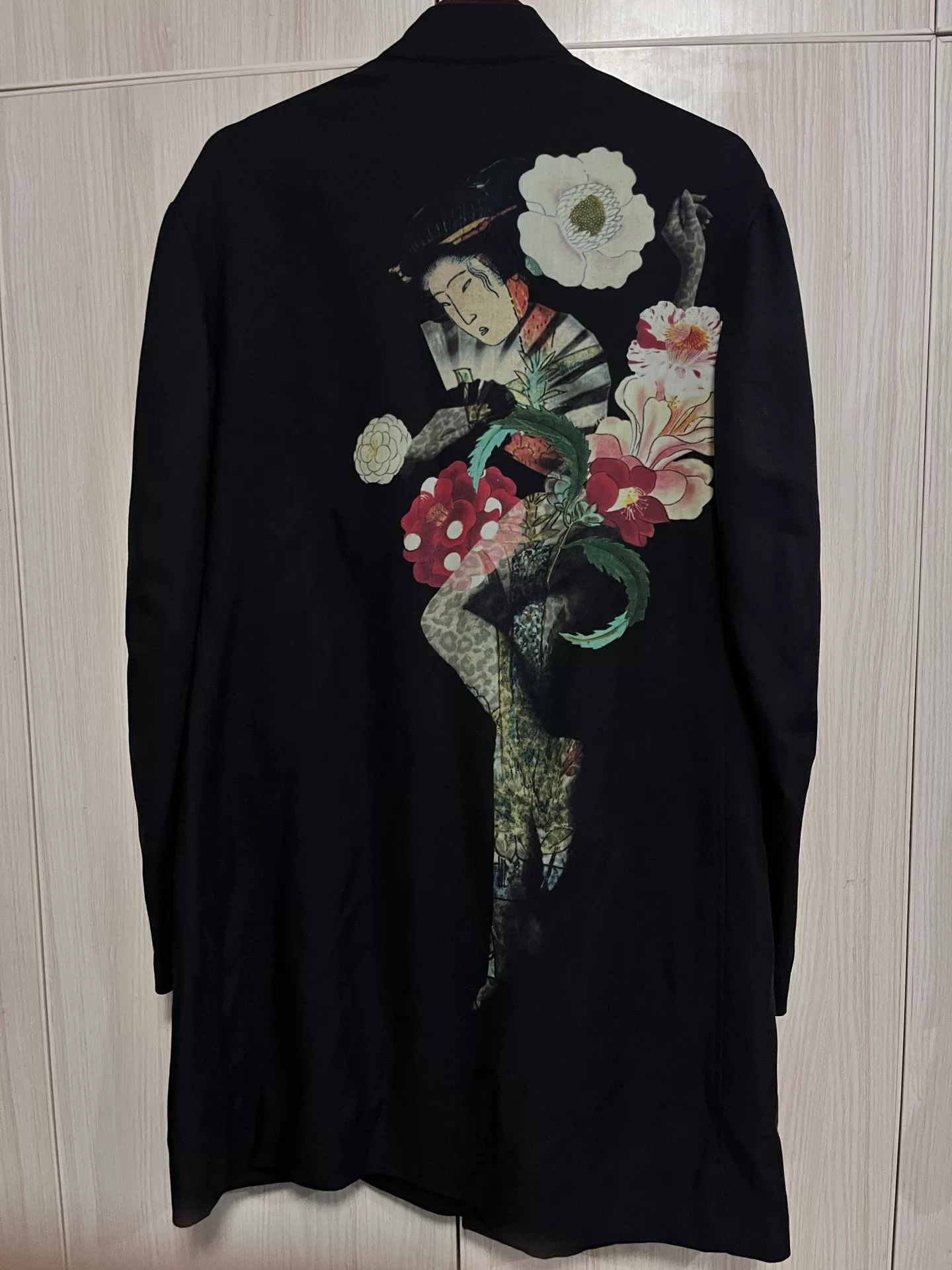 Yohji Yamamoto 19ss Ukiyo-e Long Jacket — front