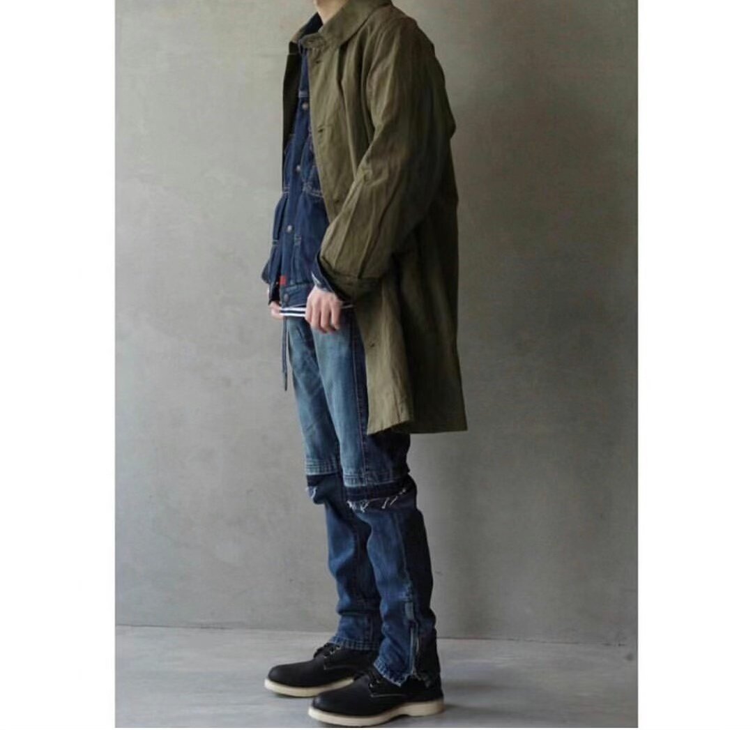 VISVIM GREASE MONKEY COAT 18AW — label