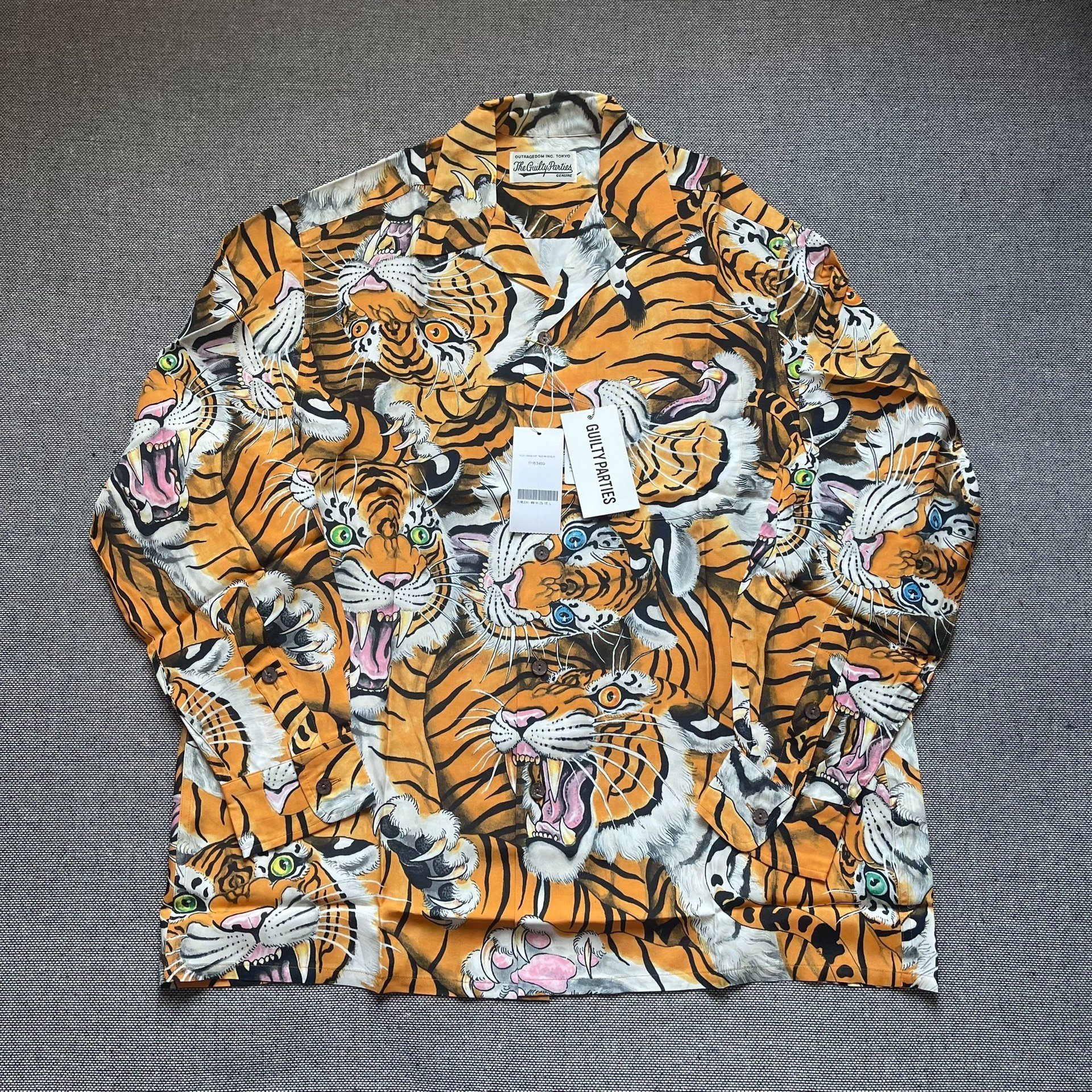 Wacko Maria x Tim Lehi Tiger Hawaiian Shirt