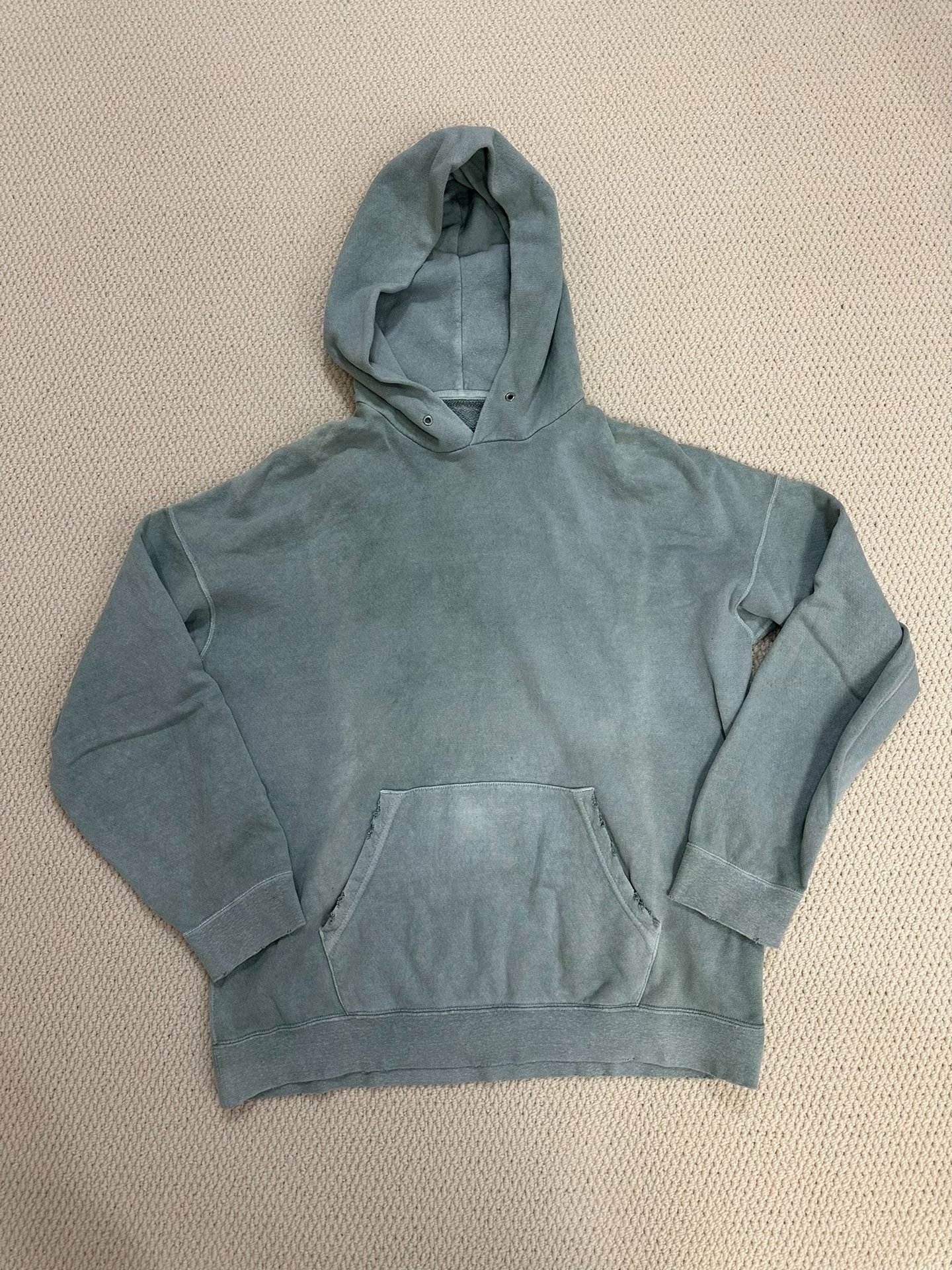 visvim jumbo gray tie-dye hoodie