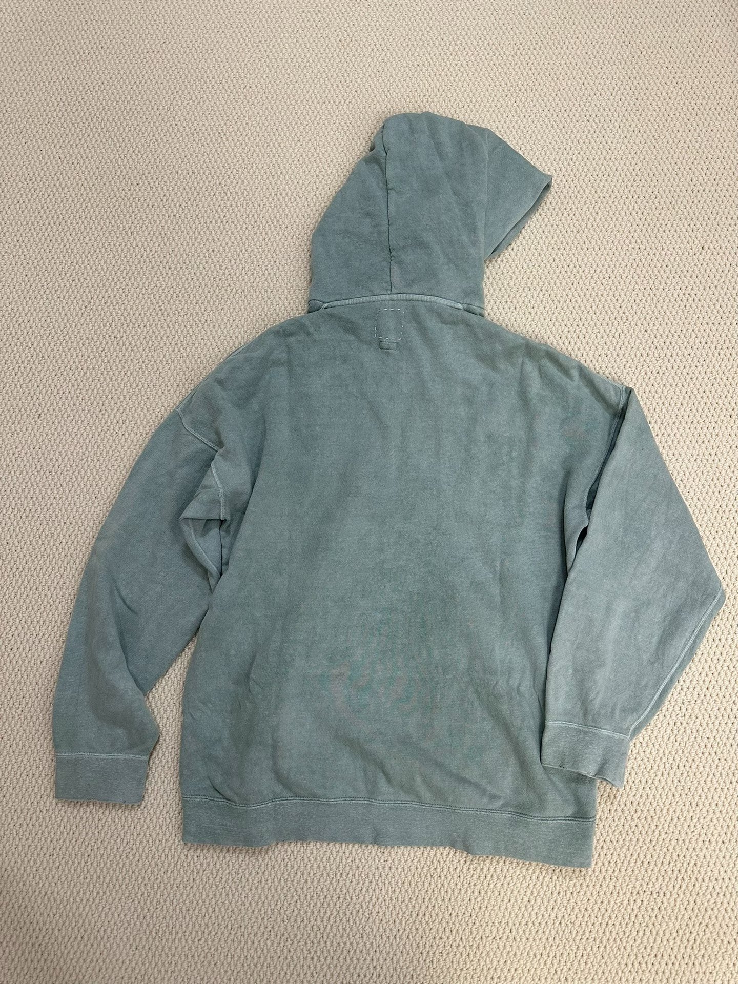 visvim jumbo gray tie-dye hoodie — back