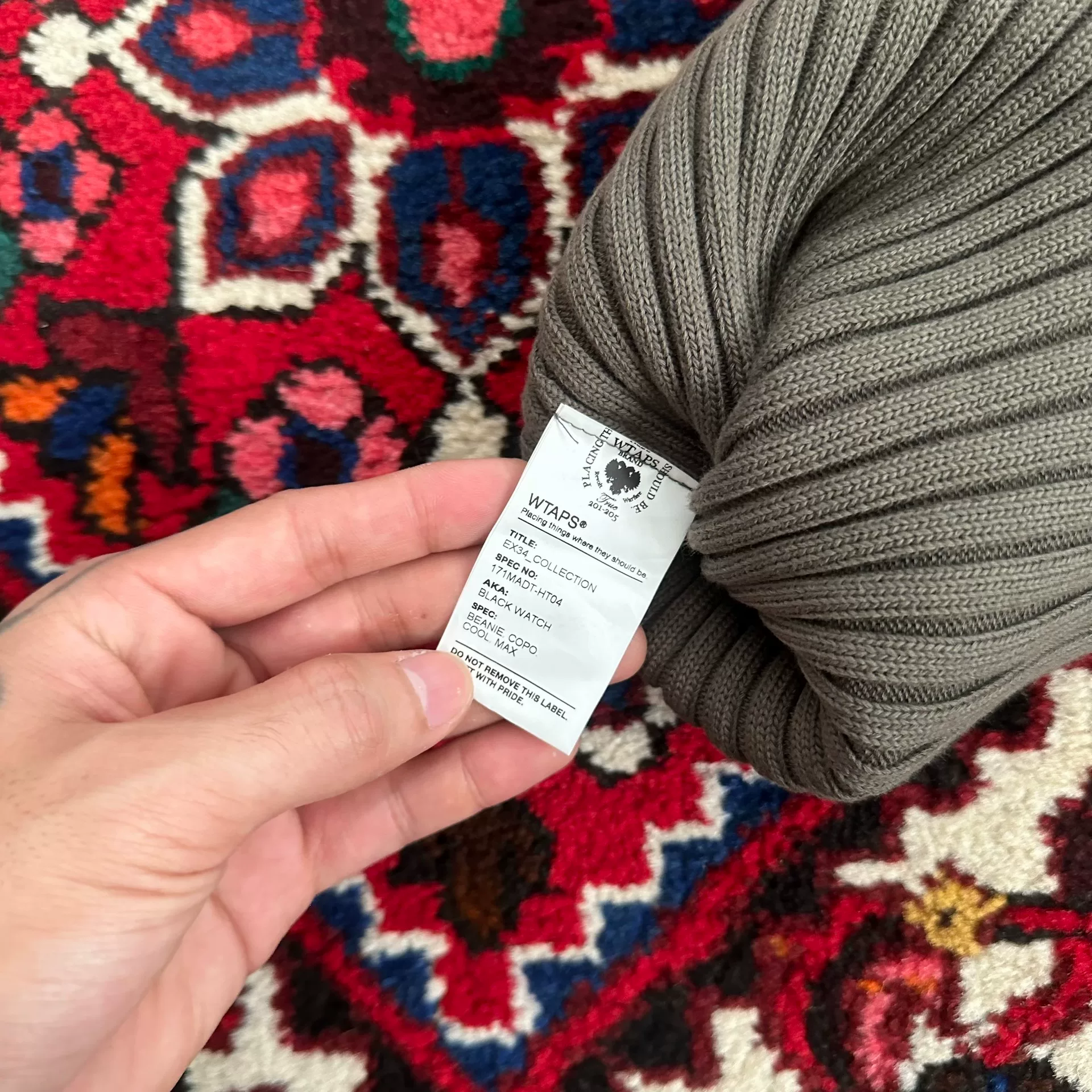 WTAPS 17SS Knit Beanie — back