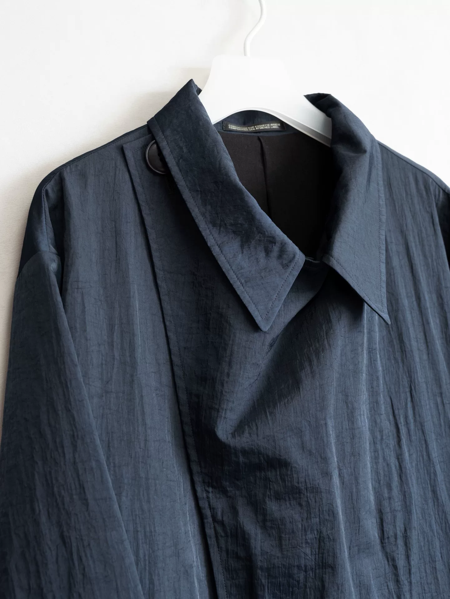 Yohji Yamamoto 24AW Nylon Long Coat — label
