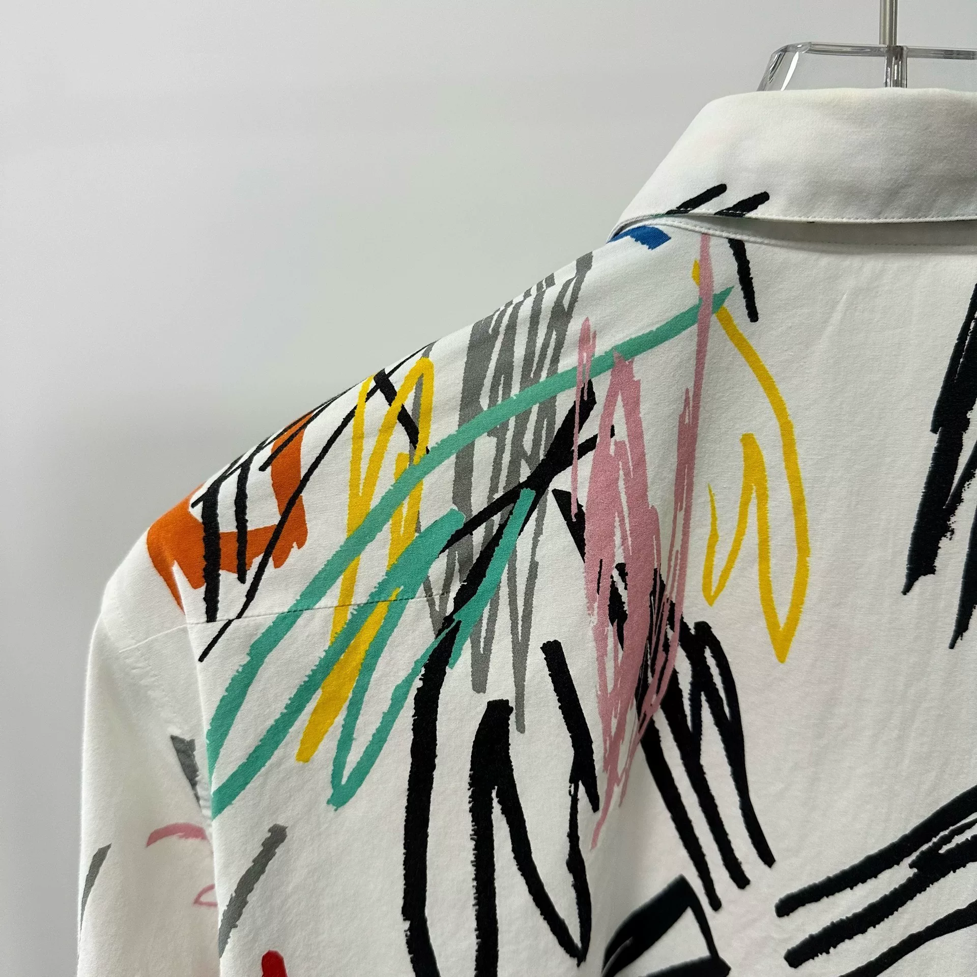 Dior Homme 15ss White Graffiti Line Shirt — back