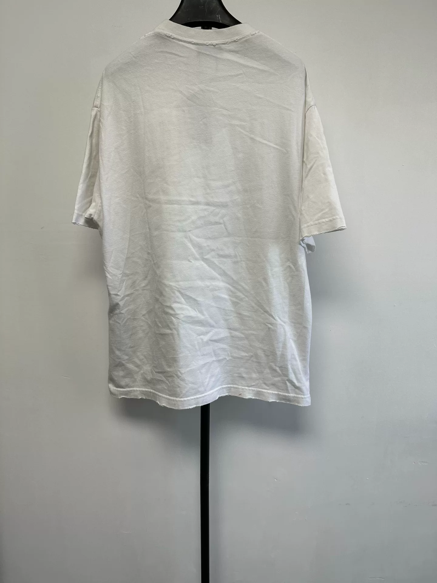 Balenciaga White Handwritten Logo T-shirt — front