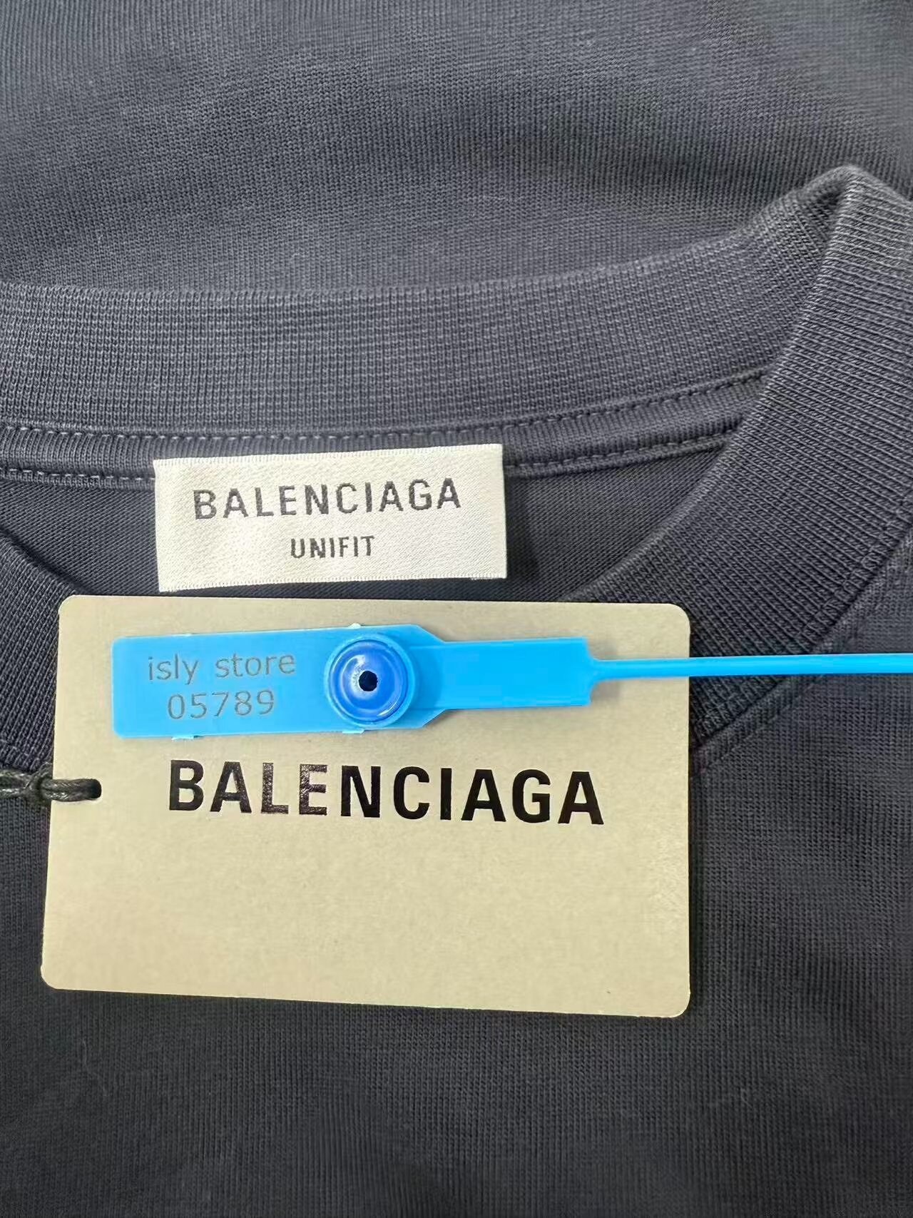 Balenciaga College Print Crewneck T-Shirt — back