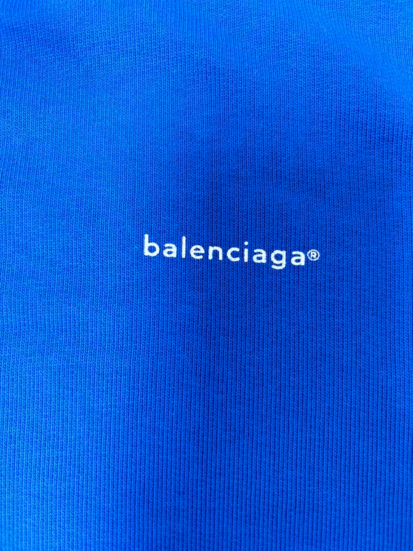 Balenciaga Blue Letter Hoodie S — detail