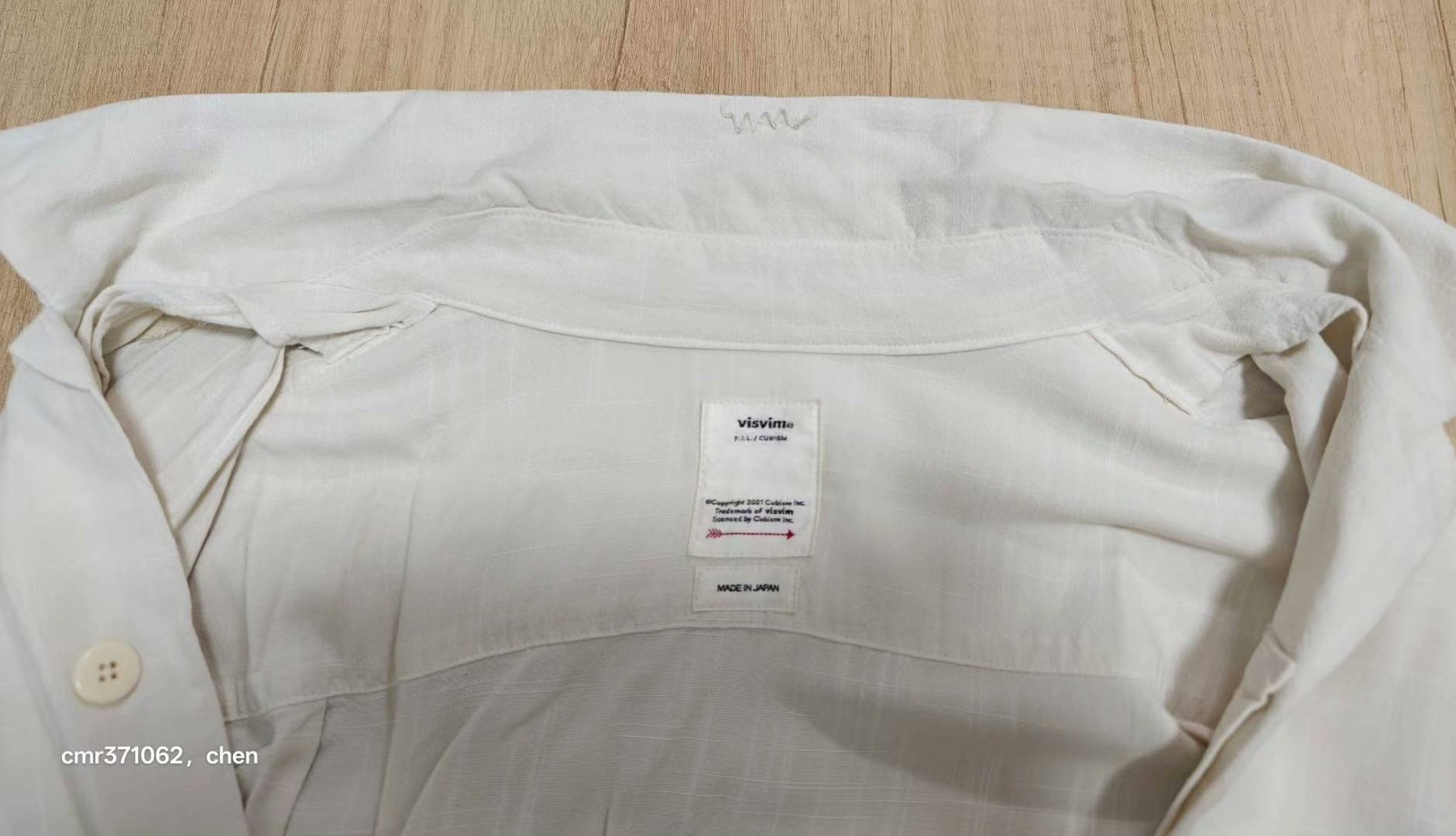 visvim 20SS Spot Free Edge S/S Shirt — detail