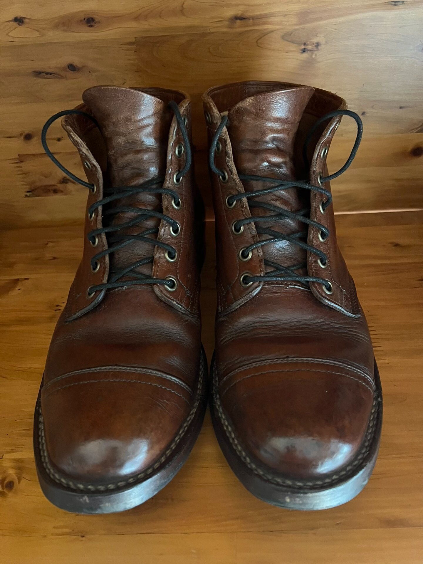 Viberg 2030 Caramel Leather Work Boots