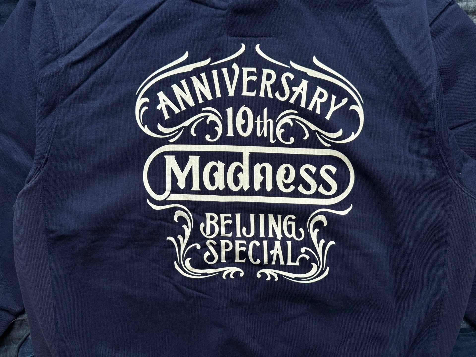 MADNESS 10th Anniversary Beijing Limited Hoodie — label