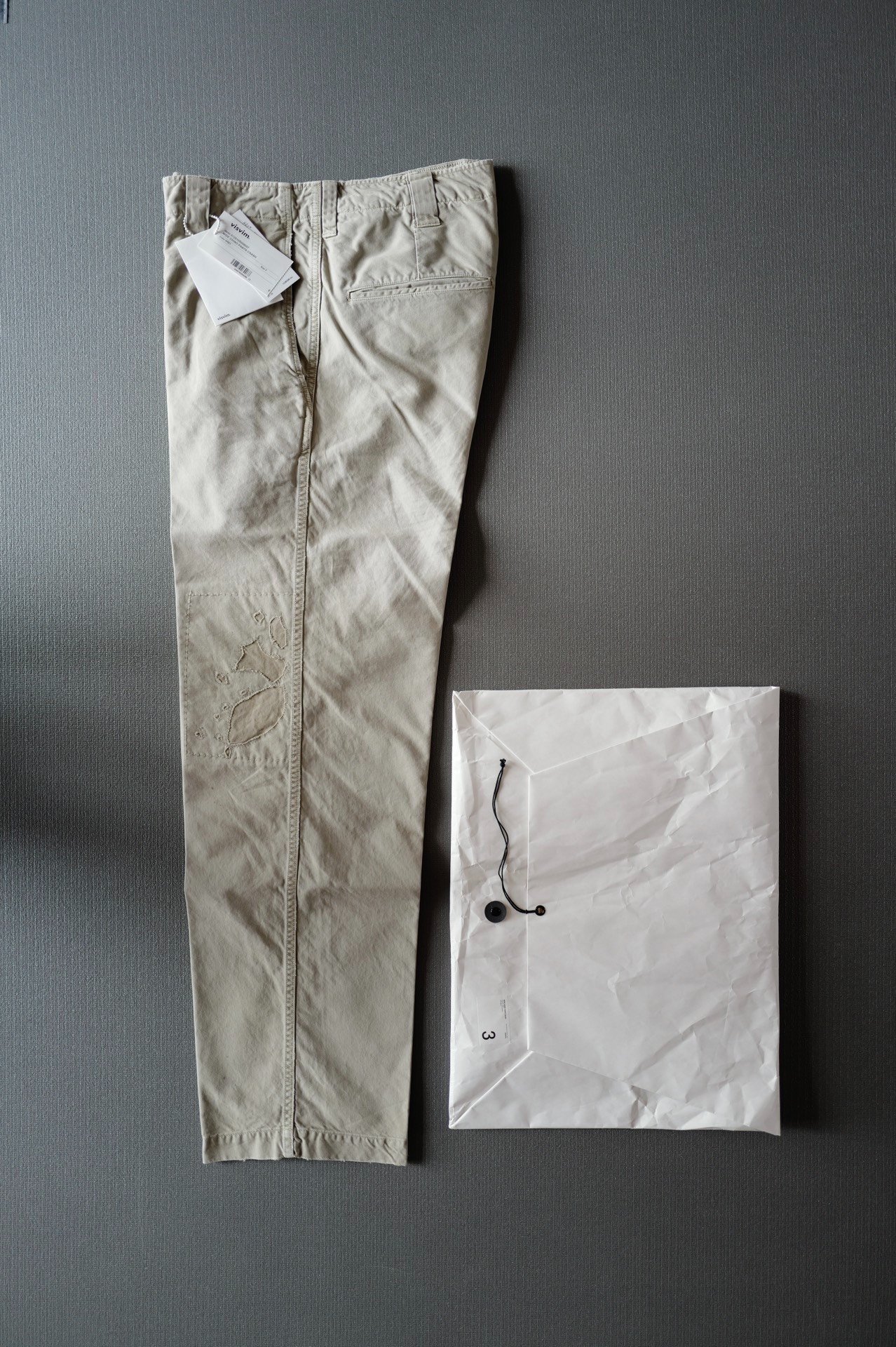 visvim 25ss Wide Chino Pants Crash — detail