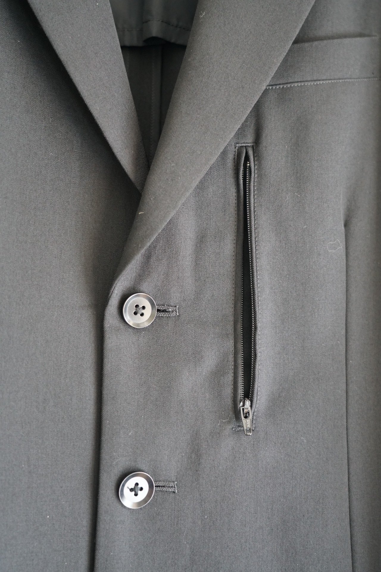 Yohji Yamamoto 2014 SS Back Zip Wool Blazer — back