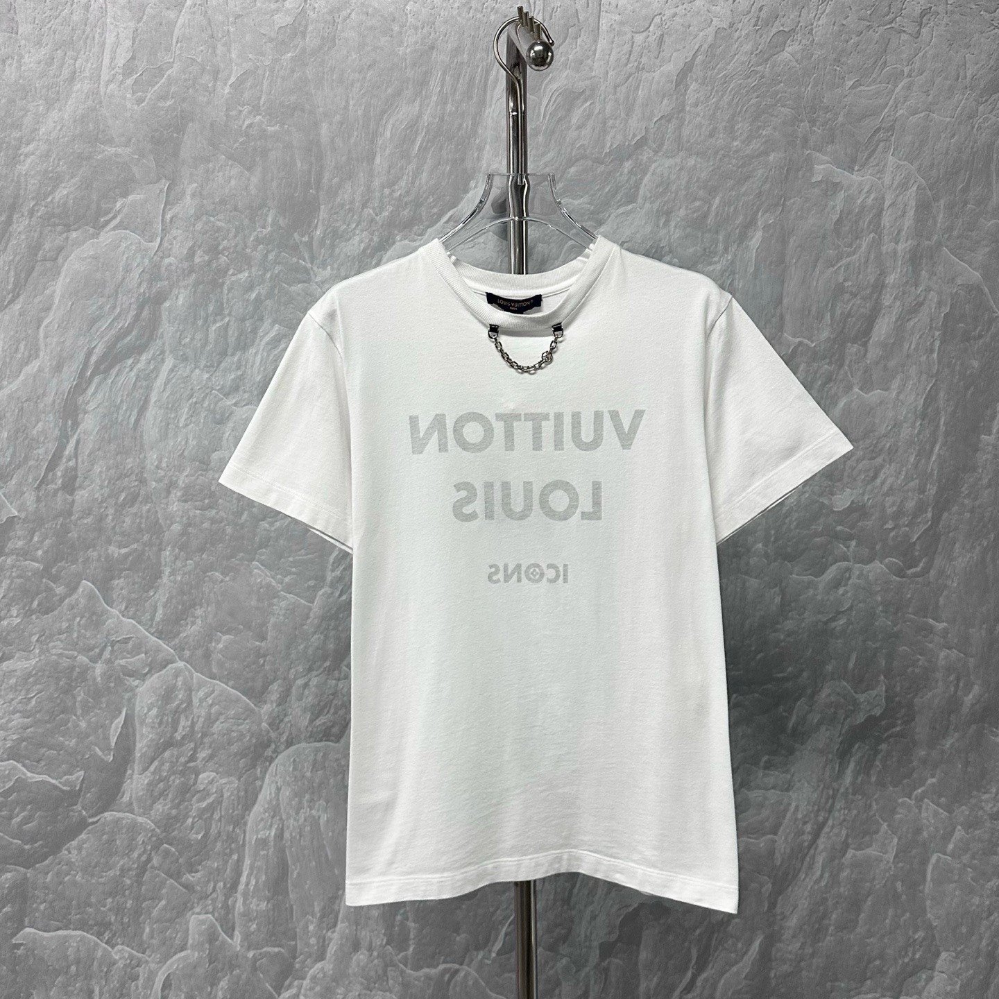 Louis Vuitton Chain Letter Print Short Sleeve — front